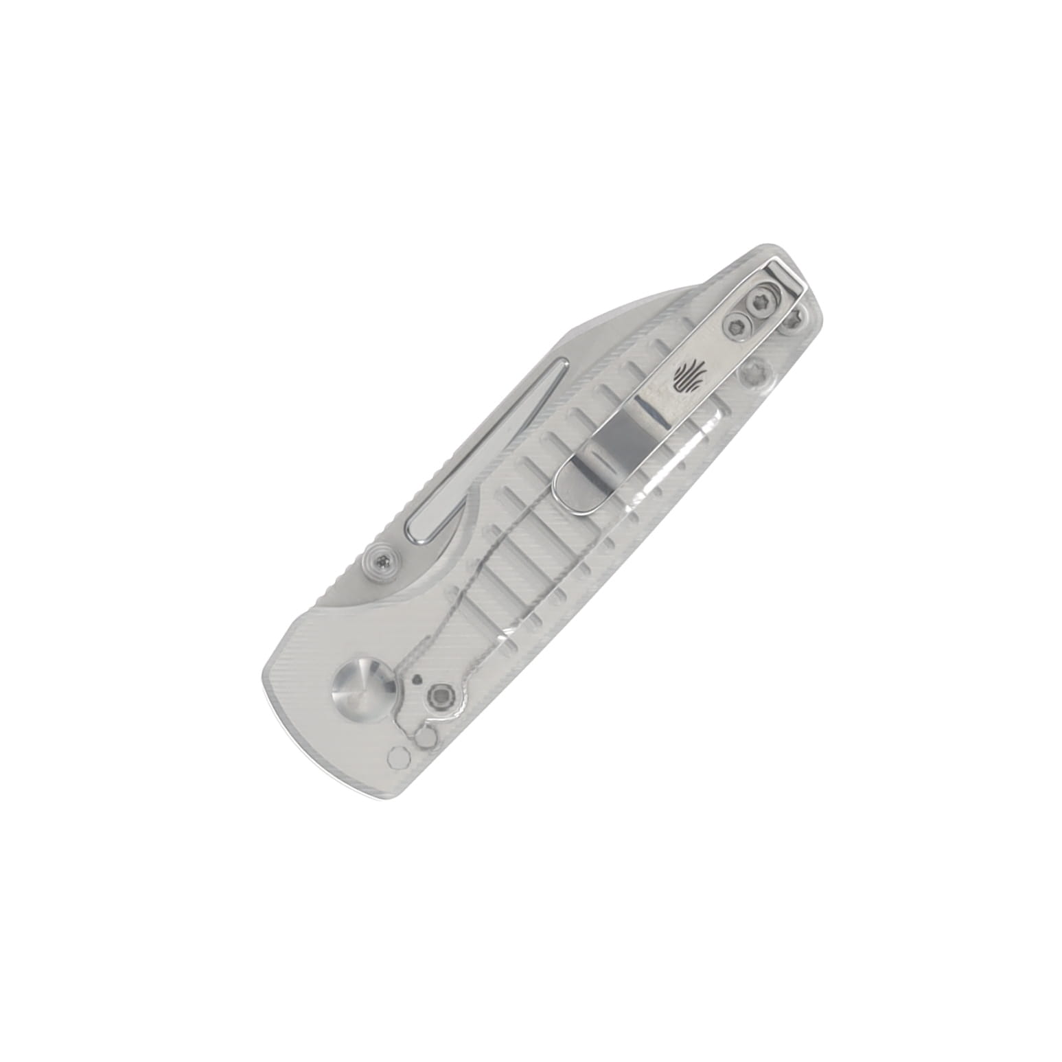 Kizer Parakeet Silver 2.4 Inch Plain Stonewash Modified Clip Point V2706A2 View 5