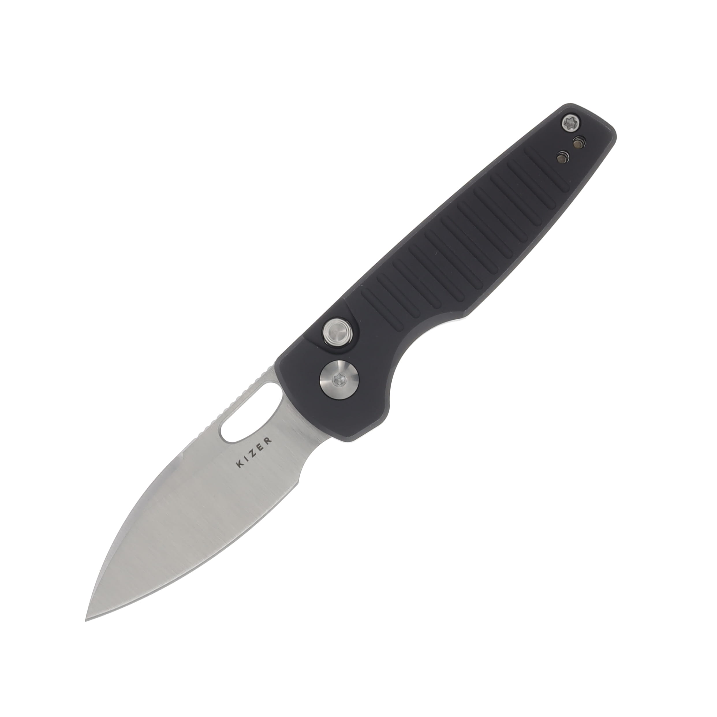 Kizer Parakeet Folding Knife Gray 2.4 Inch Plain Satin Drop Point V2706A4 View 1