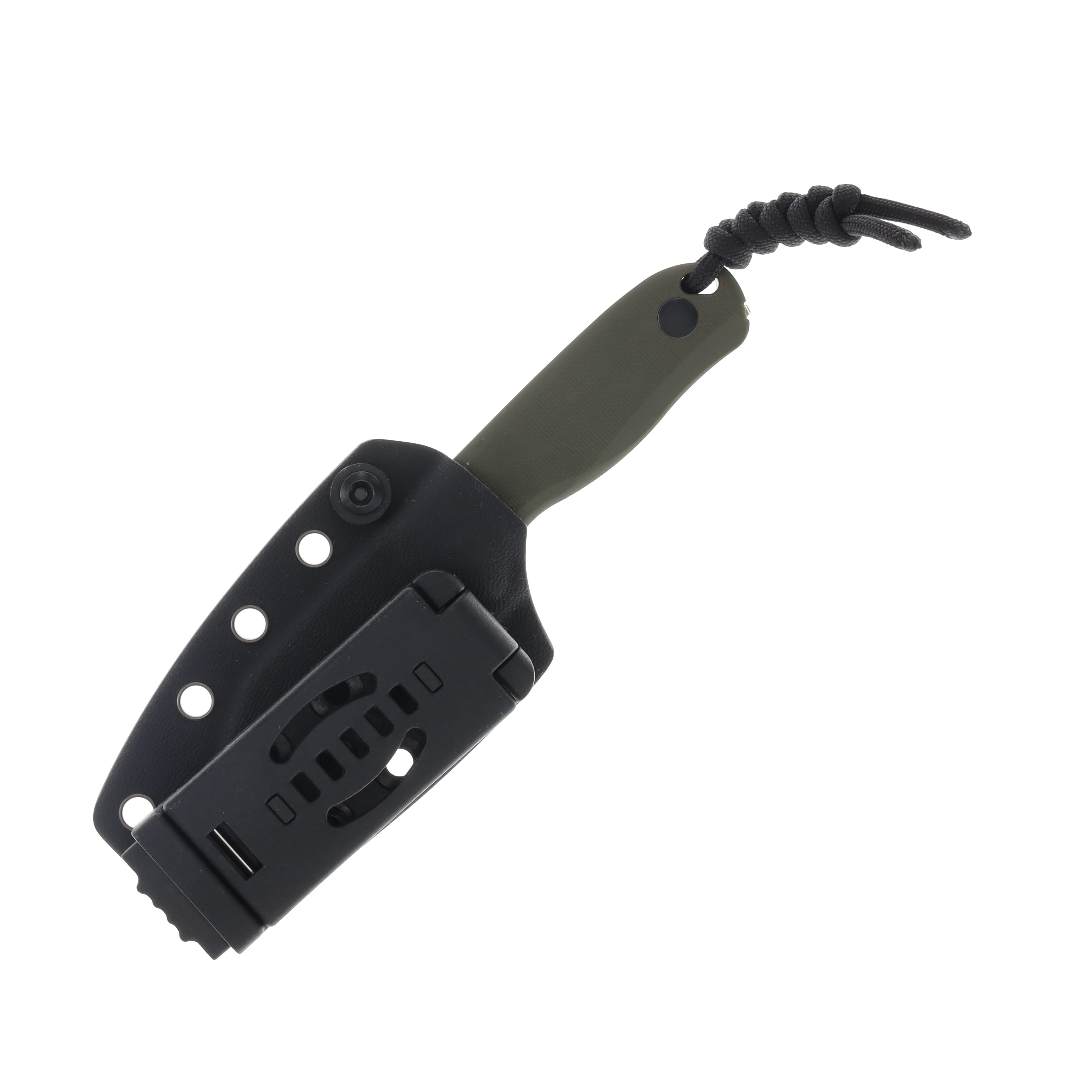 Kizer Drop Bear Fixed Blade Knife Olive 2.55in Plain Satin Sheepsfoot 1093A1 View 4