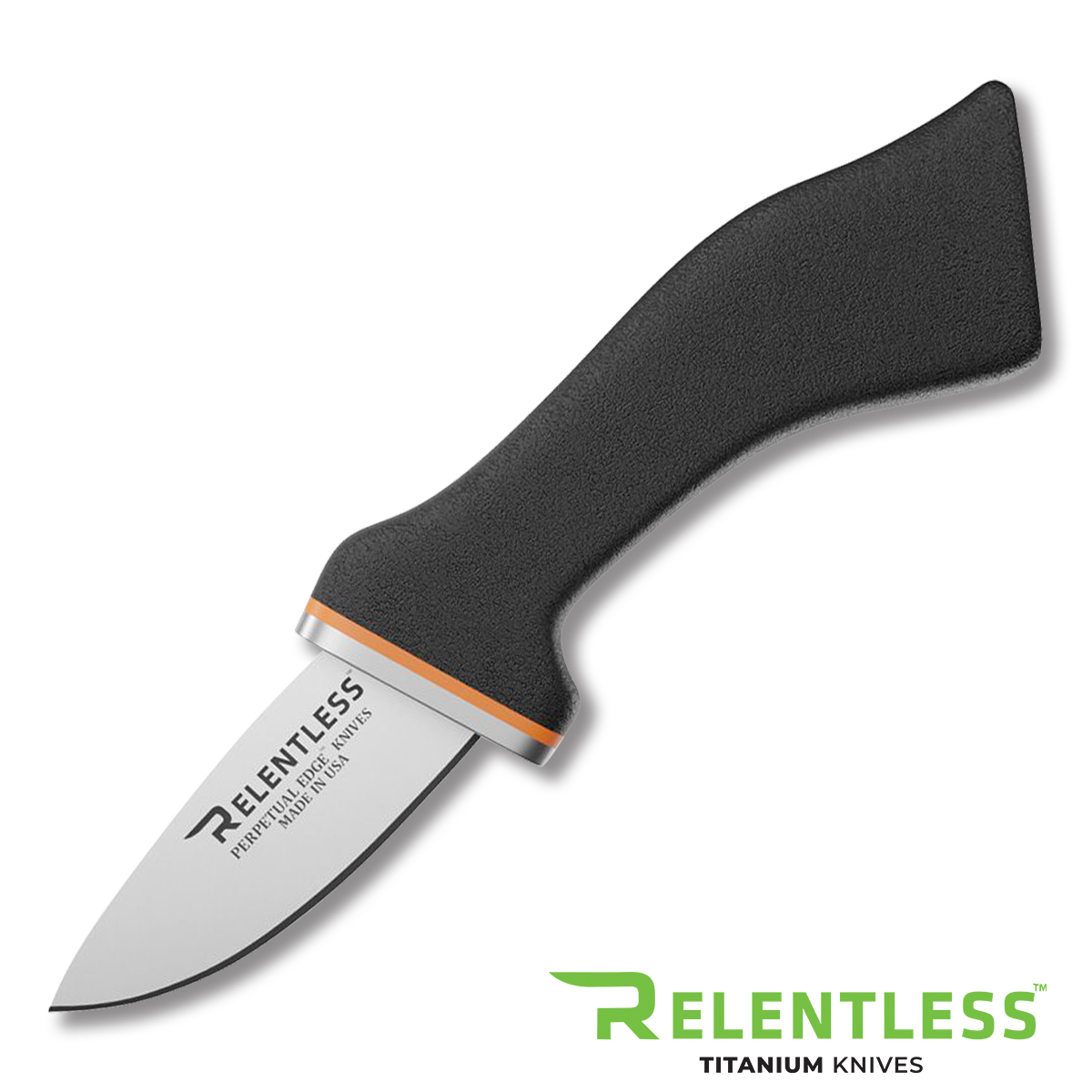Relentless Titanium 3.6" Titanium Drop Tip Hunting Knife Standard with Sheath RTFTI-DRTP-HNTR-STD View 3