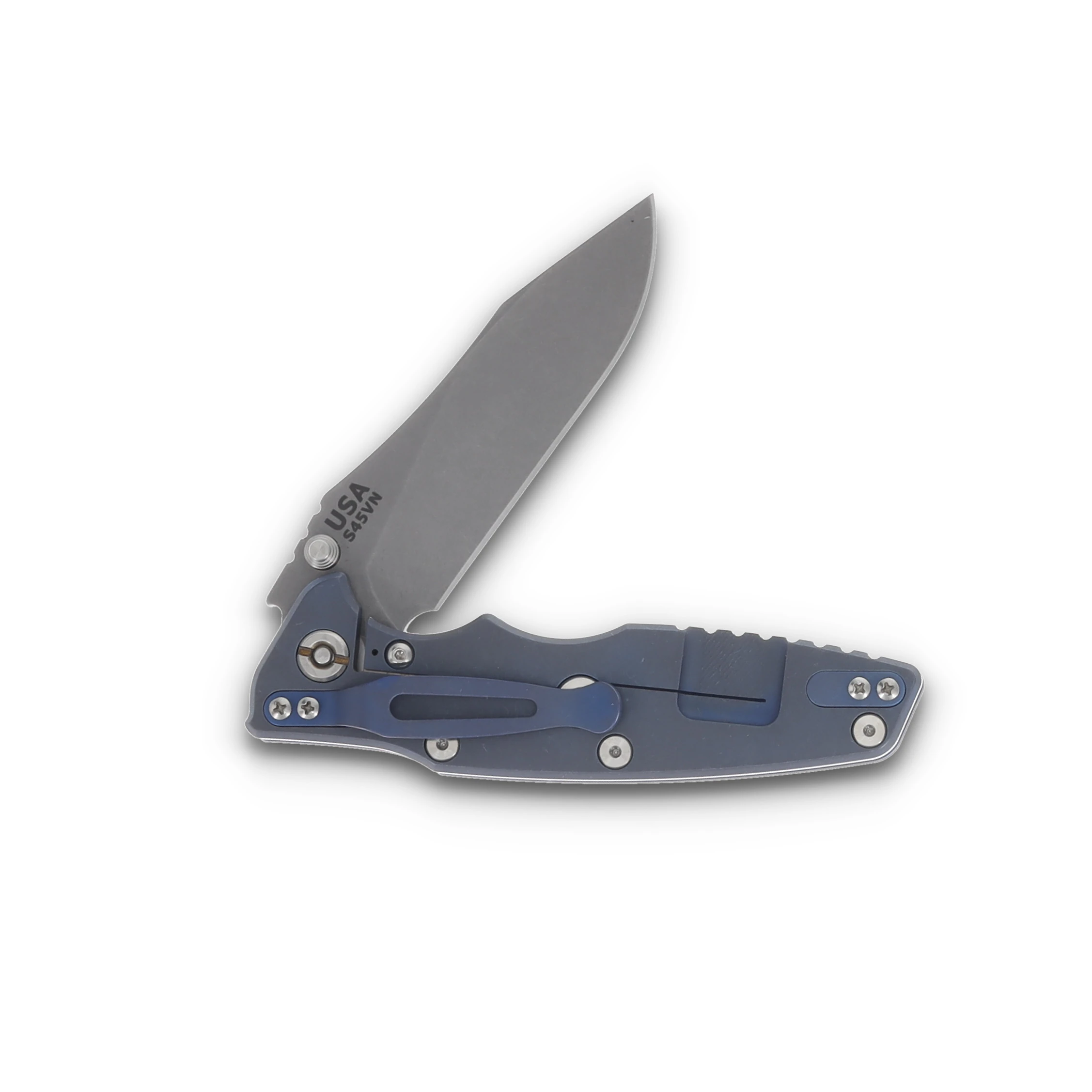 Hinderer 3.5 Eklipse Battle Blue – Black 3.5in Plain Working Clip Point KEK35SLHOTWBBLBK View 4
