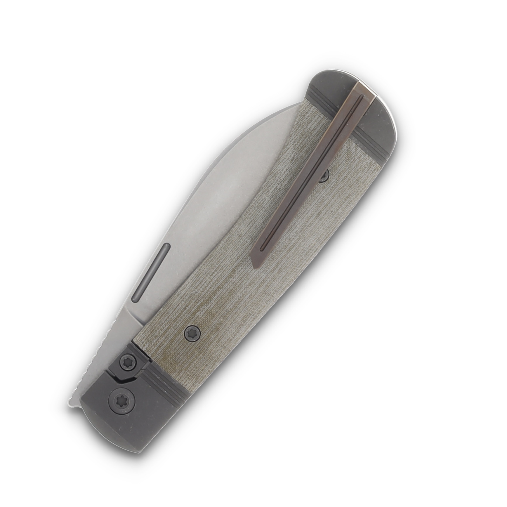 Jack Wolf Diamondback Jack Green Linen Micarta DIAMO-01-LIN-MIC-GRN View 6