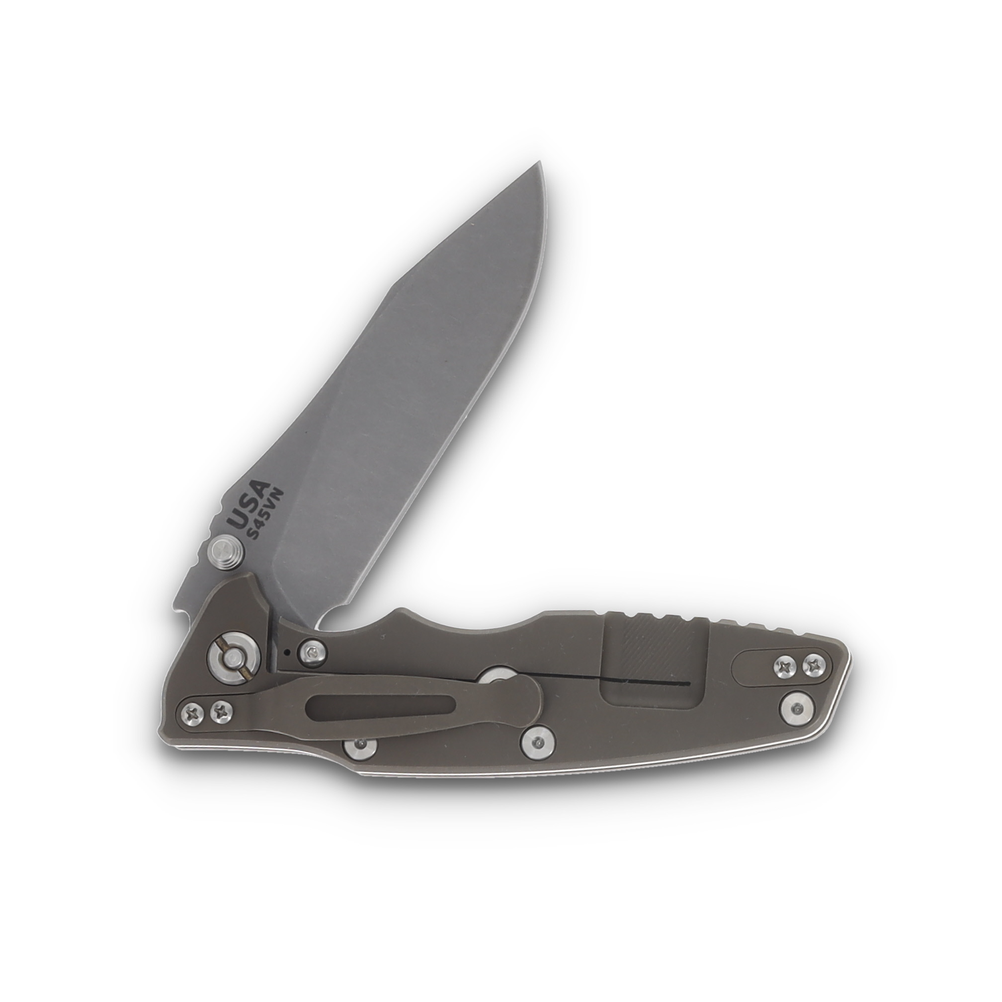 Hinderer 3.5 Eklipse  Battle Bronze - OD Green 3.5in Plain Working Clip Point KEK35SLHOTWBBZOD View 4