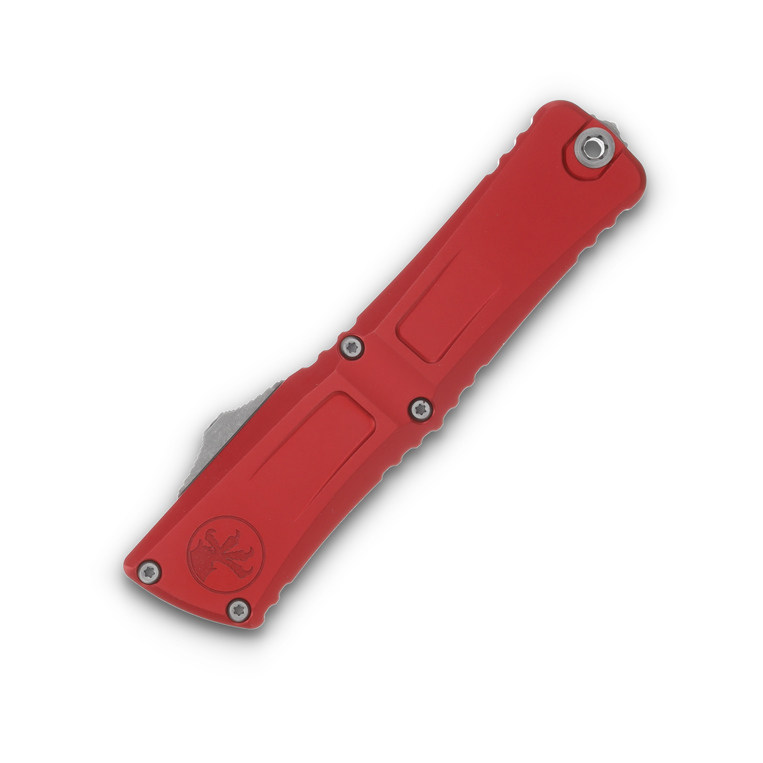 Microtech Combat Troodon Gen III Interceptor SS Red 4.0in Apoc Clip Point AUMT121710APRDS View 3