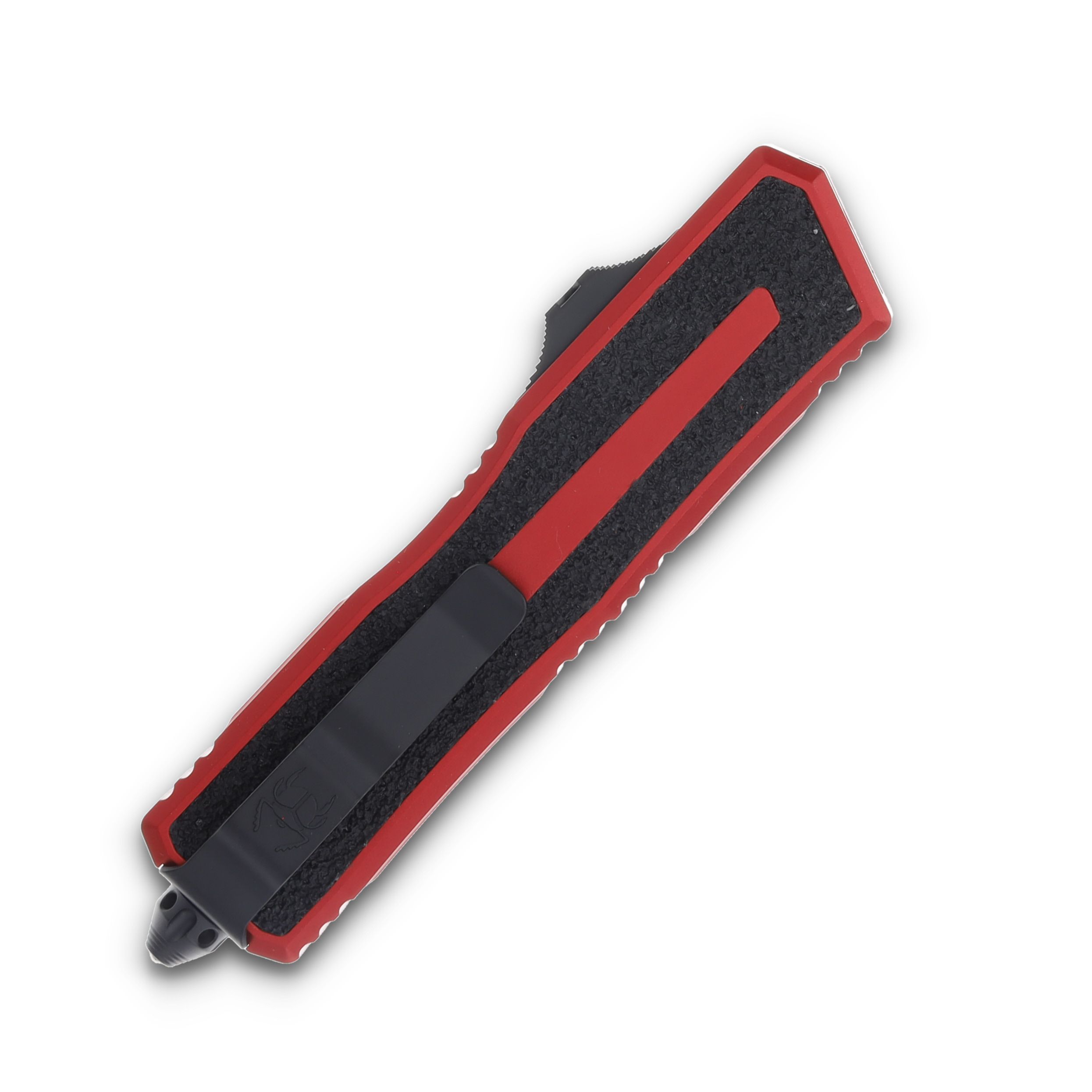 Microtech Scarab II Gen III OTF Knife Red 3.88in Black Tanto Blade AUMT12791RD View 2