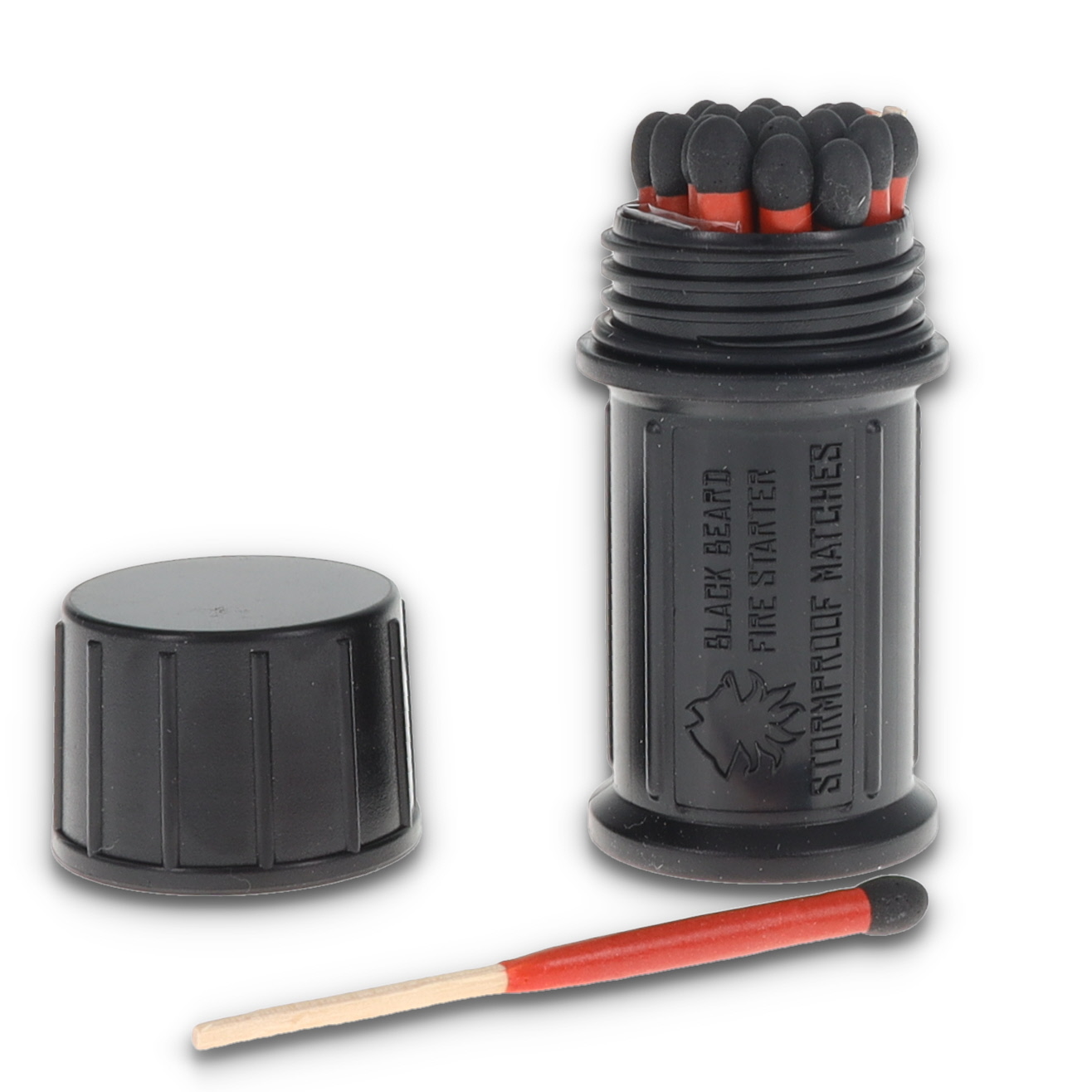 Black Beard Fire Starters Stormproof Matches Mat View 1