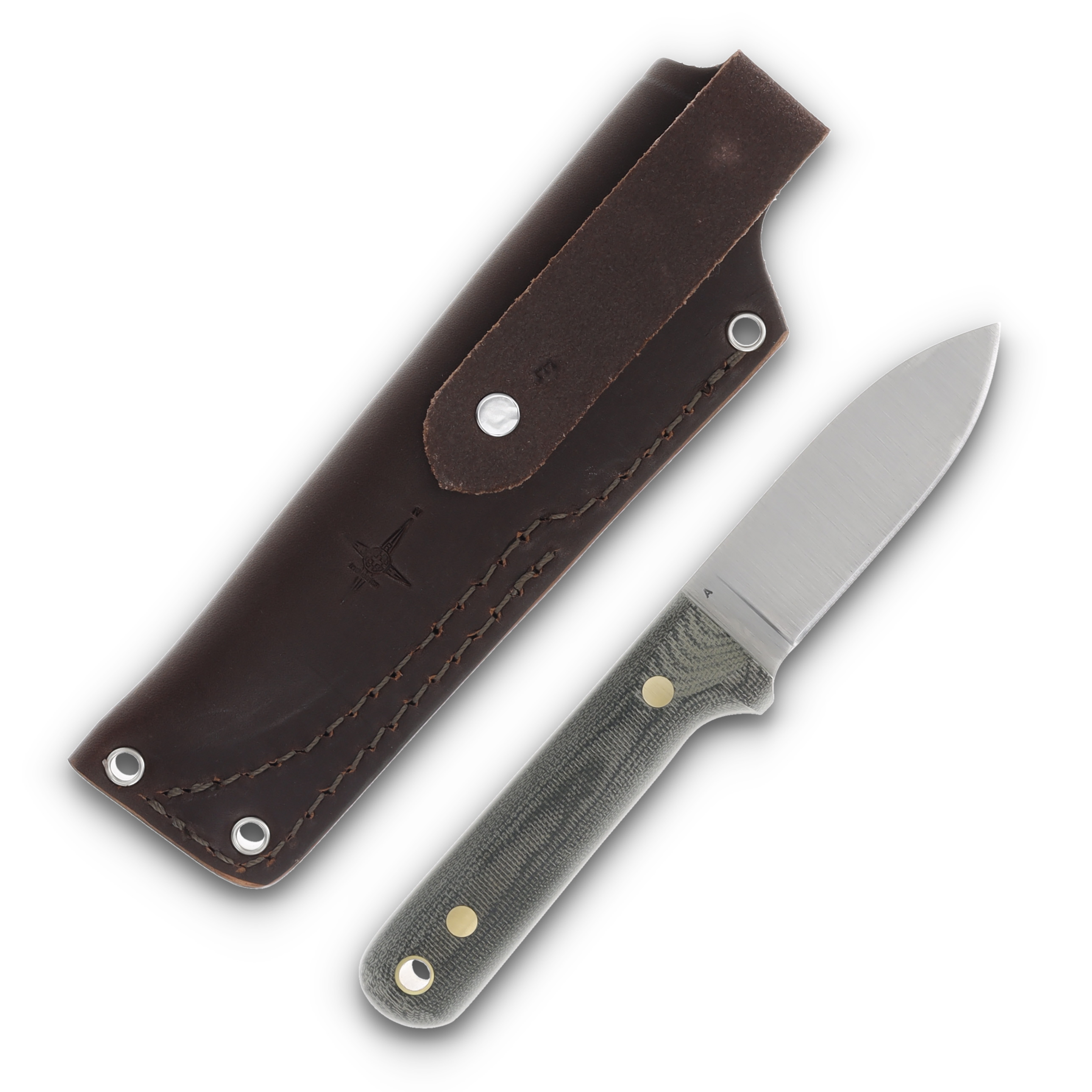 LT Wright Next Gen Fixed Blade Knife Green 3in Plain Matte Spear Point LT030 View 2