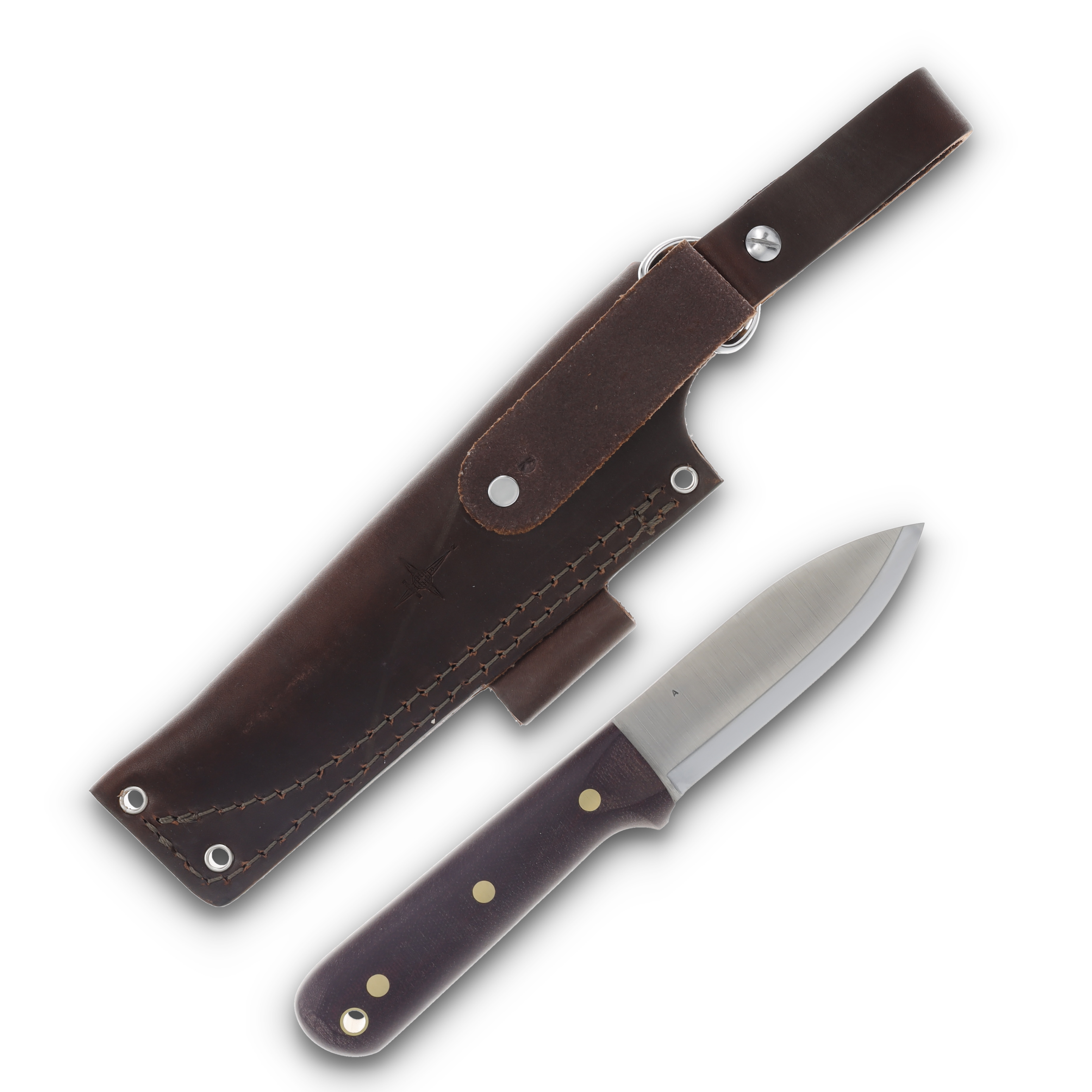 LT Wright Genesis Double Red 4.25 Inch Plain Matte Spear Point LT031 View 2