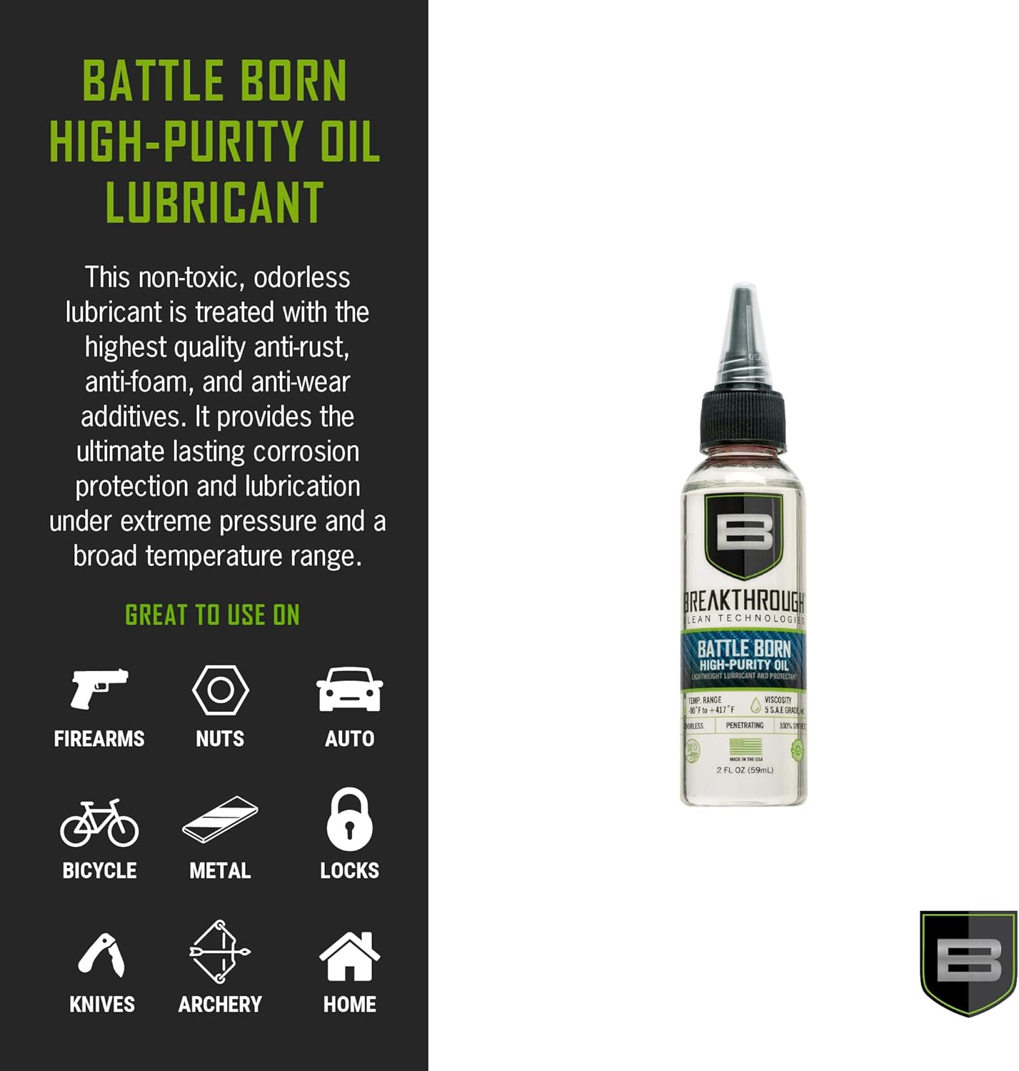 Breakthrough Battle Born High-Purity Oil - 2oz Bottle BTO-2OZ View 2
