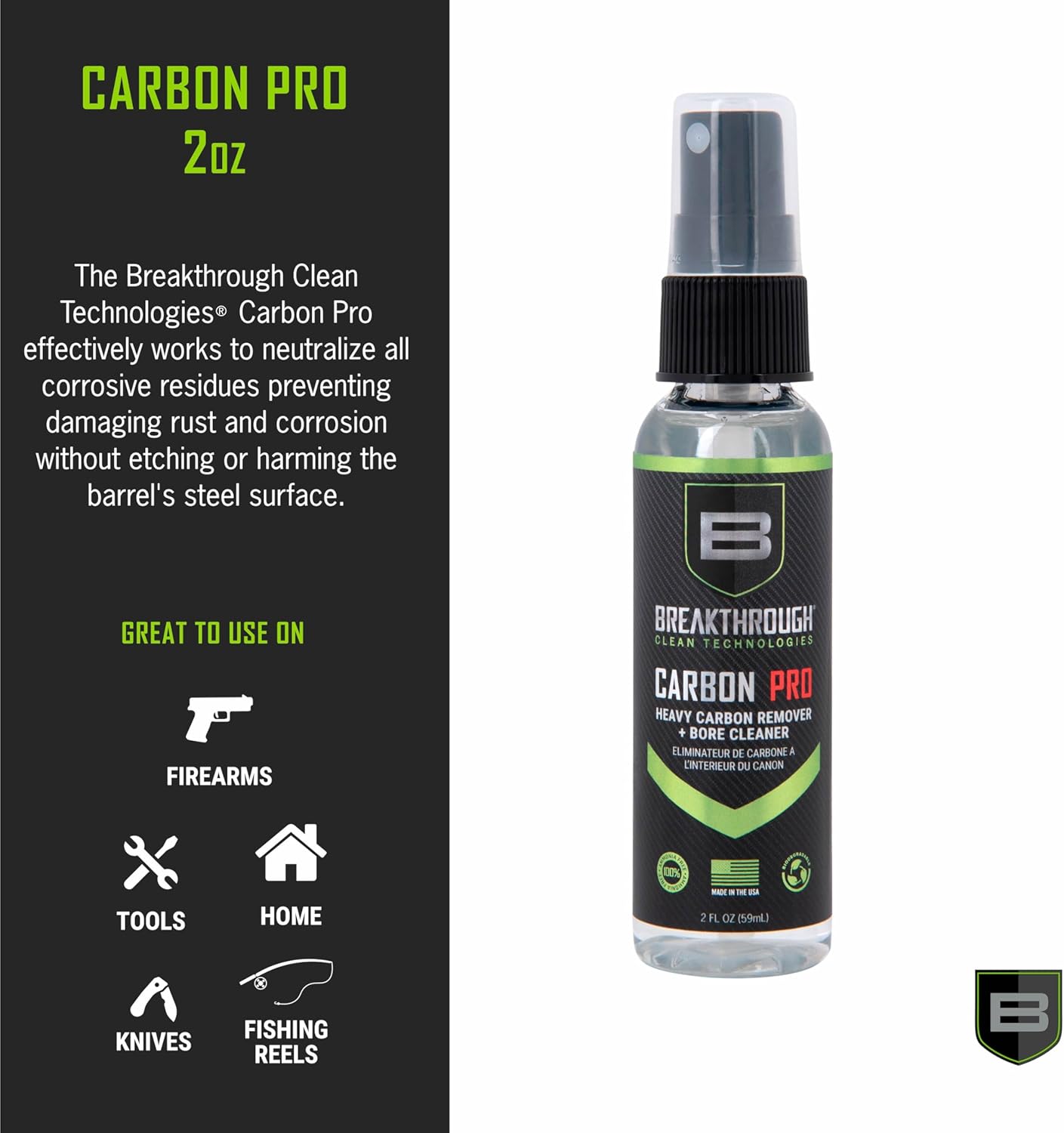 Breakthrough Heavy Carbon Remover -  Bore Cleaner - Degreaser - 2oz Bottle BTCPRO-2OZ View 2