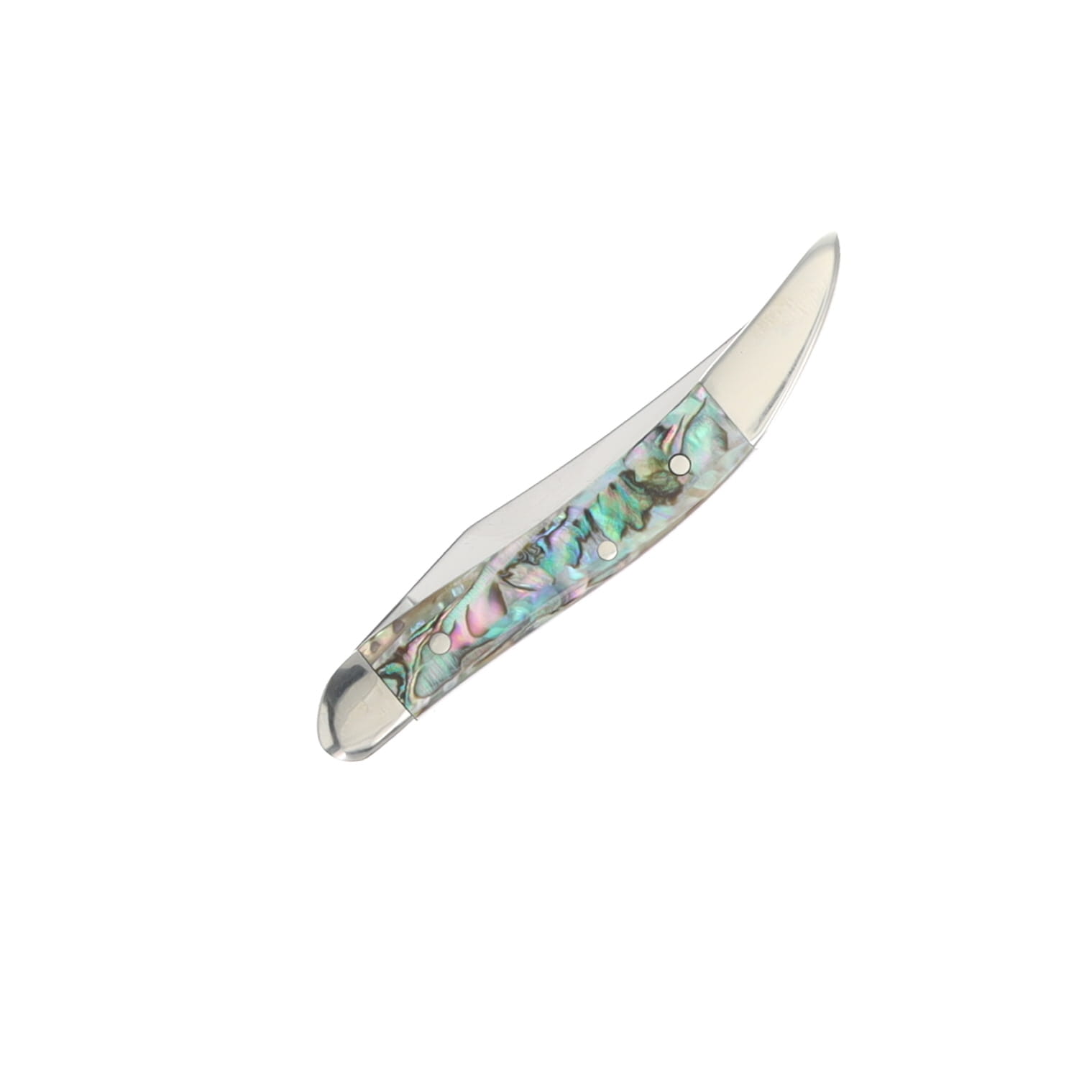 Case Genuine Abalone Small Texas Toothpick Folding Knife CA12002 View 6