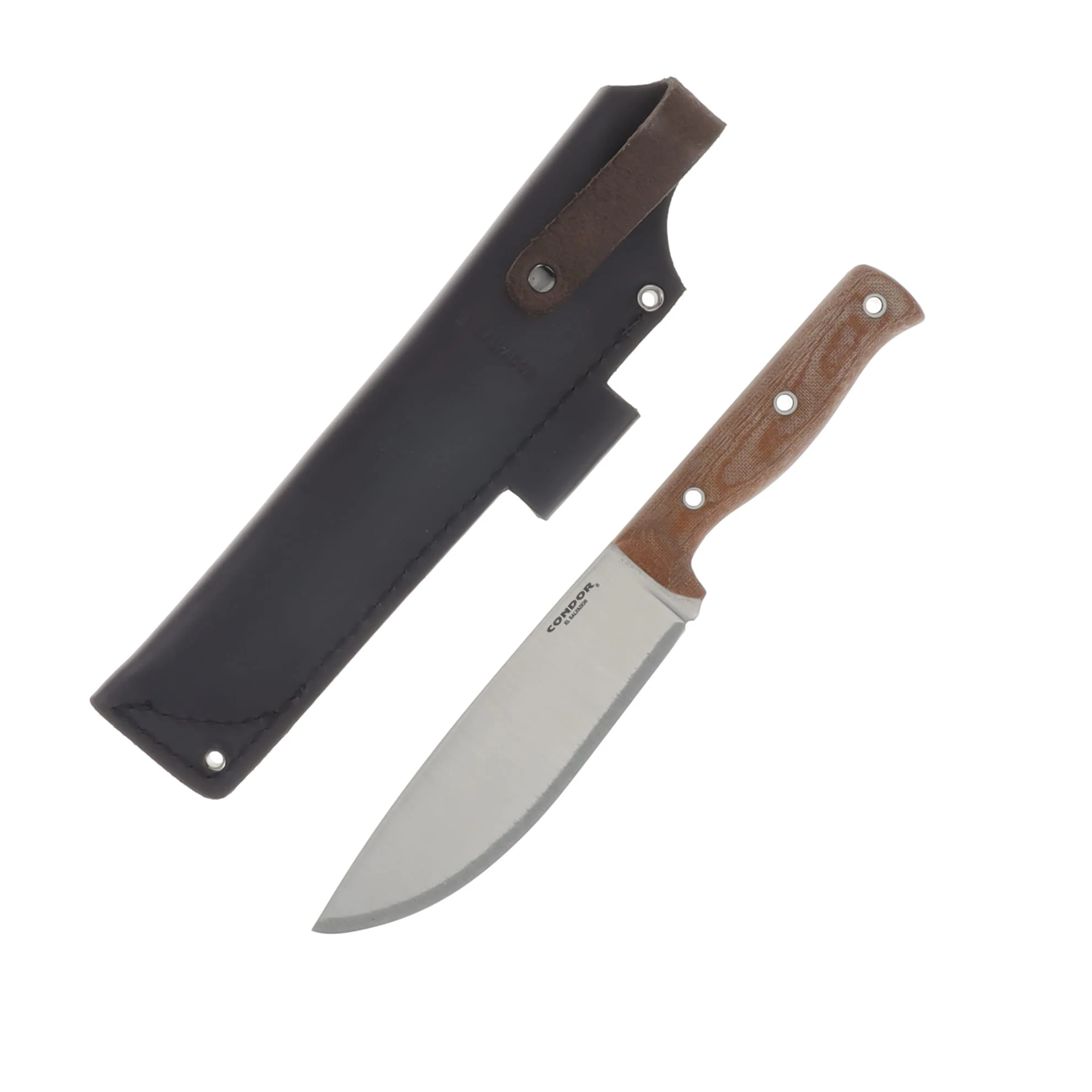 Condor Tool and Knife Low Drag Fixed Blade Micarta 6.5in Satin Drop Point Knife CTK281465 View 1