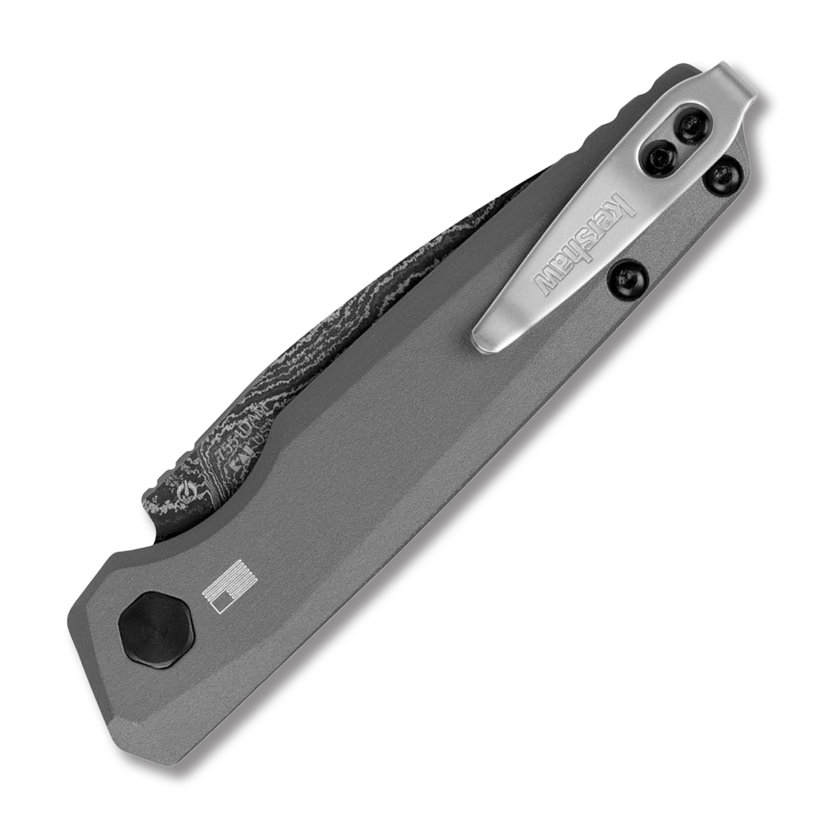 Kershaw Auto Launch 18 Grey Damascus AUKS7551DAM View 2