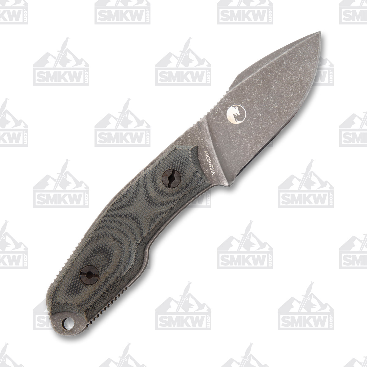 Boker Arbolito Fixed Blade Knife 2.95in Plain Edge El Heroe Micarta BKBA371M View 3