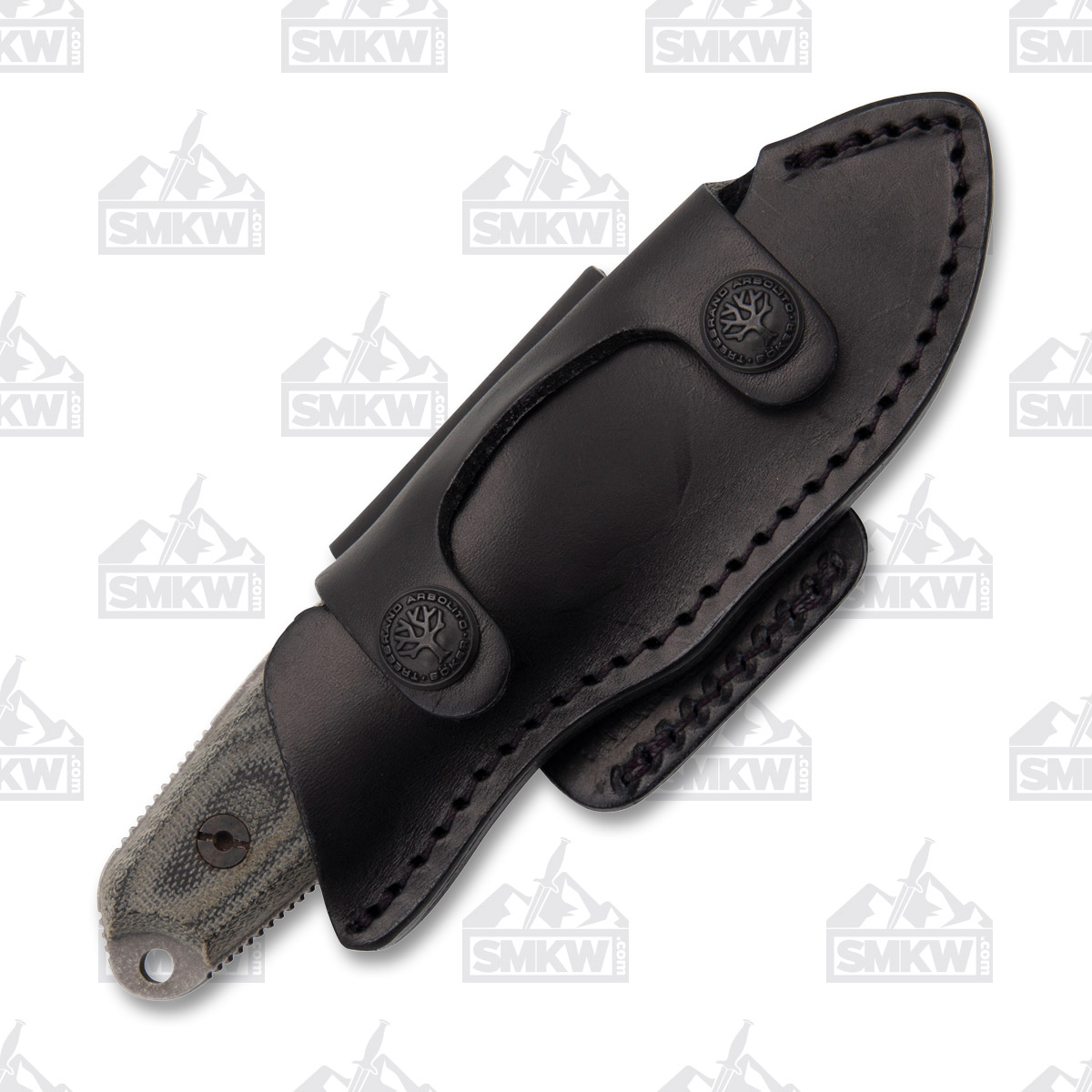 Boker Arbolito Fixed Blade Knife 2.95in Plain Edge El Heroe Micarta BKBA371M View 4