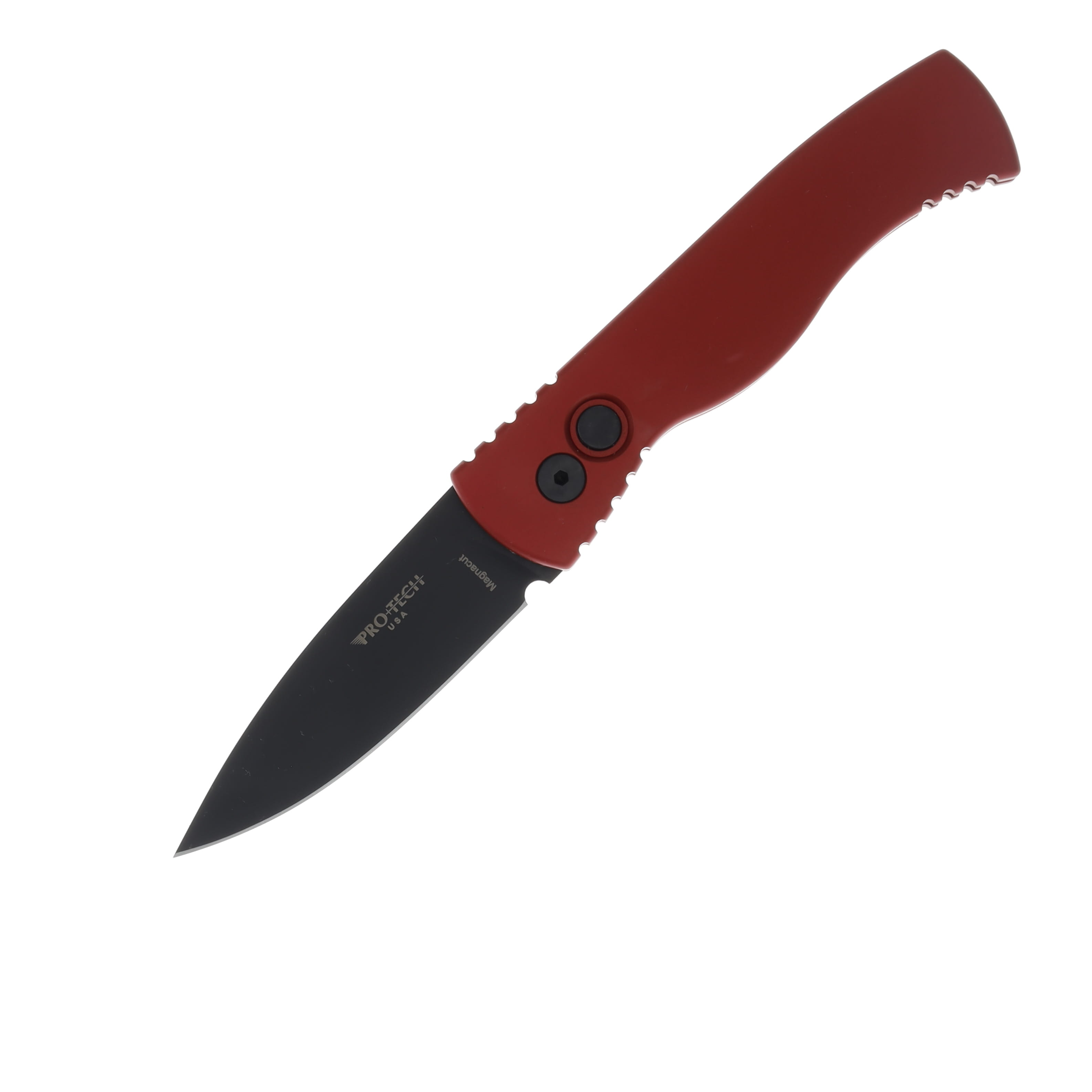 Pro Tech Auto Tactical Response 2 Solid Red Handle DLC Black Magnacut Blade AUPTT203-RED View 1