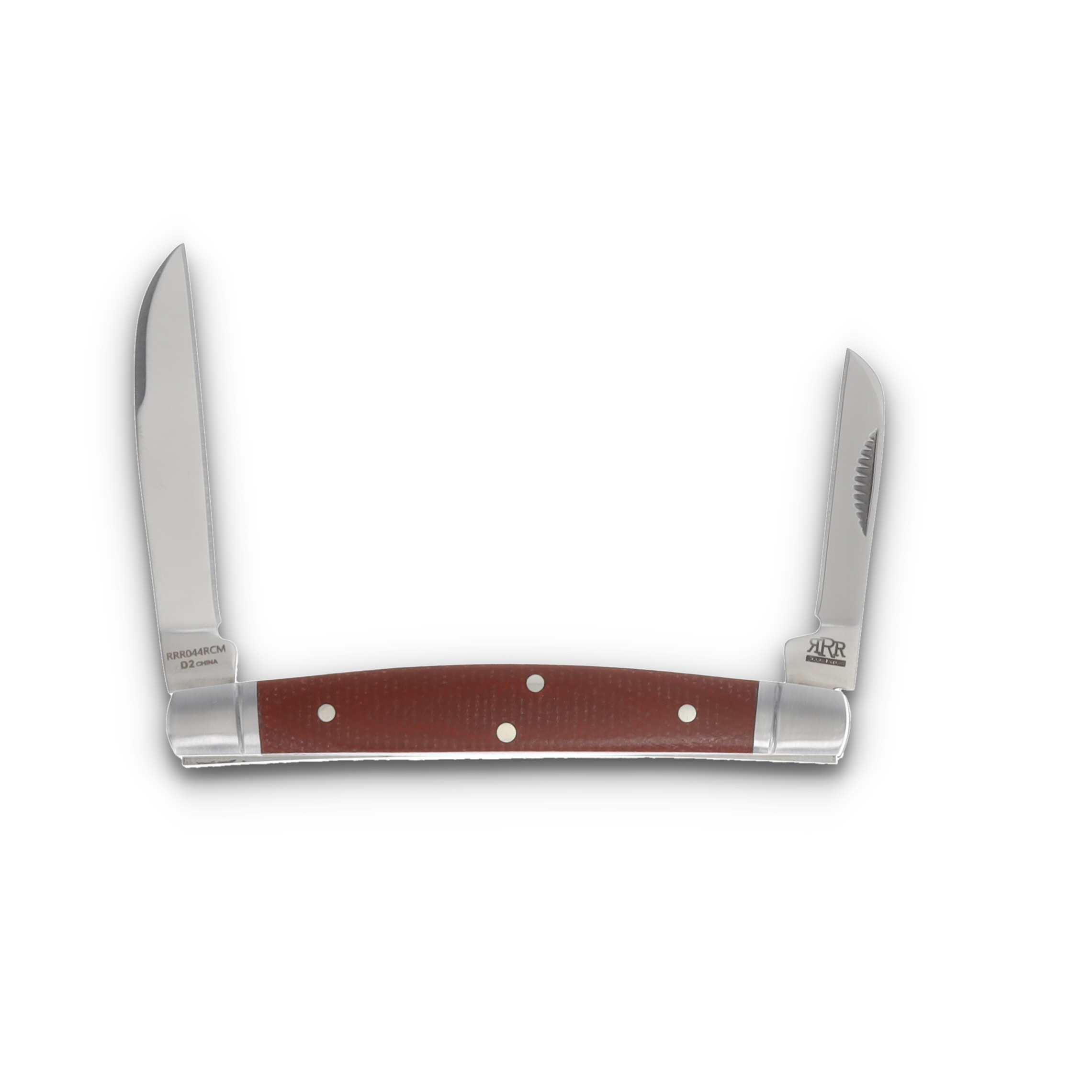 Rough Ryder Reserve Two Blade Congress Folding Knife Red Chili Micarta RRR044RCM View 2