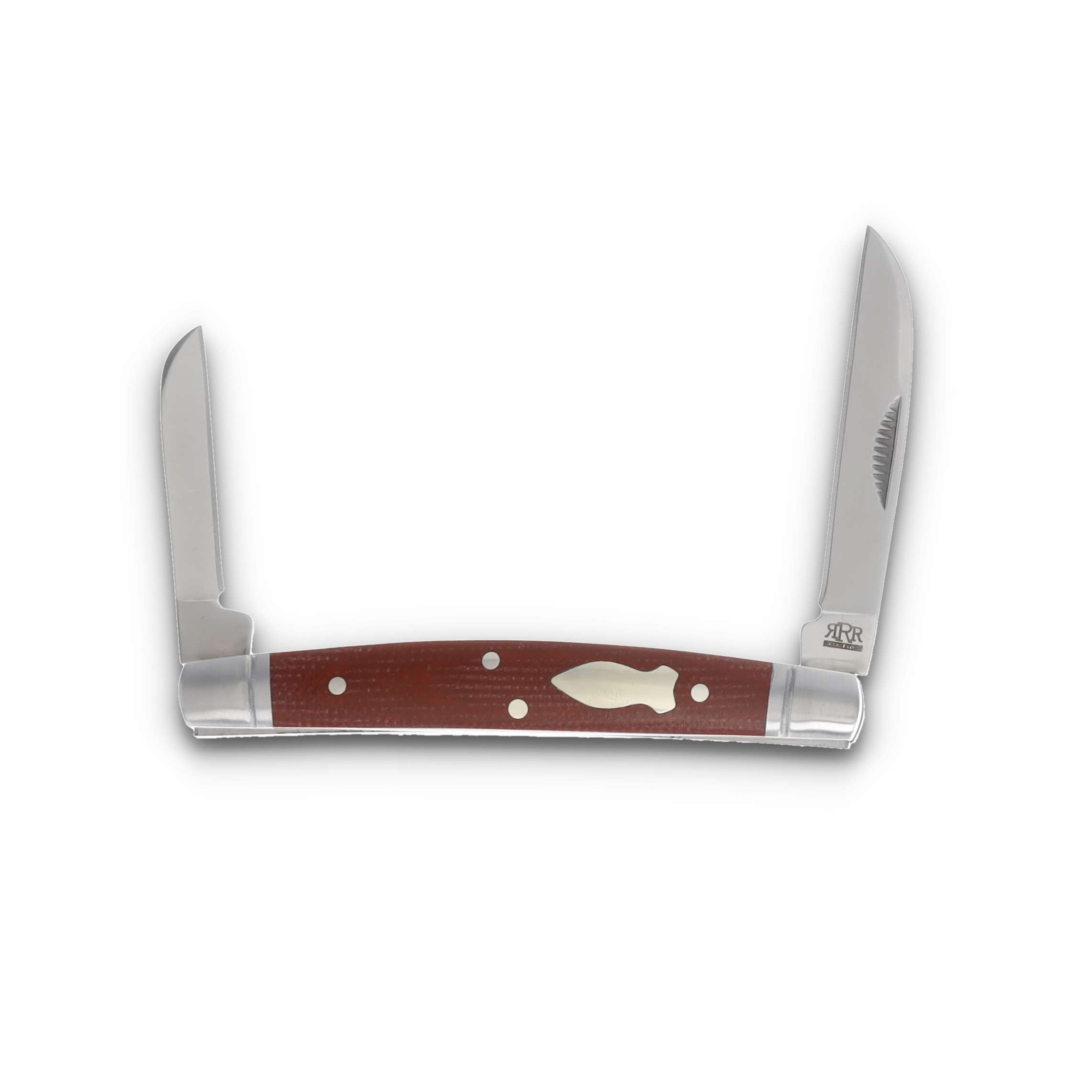 Rough Ryder Reserve Two Blade Congress Folding Knife Red Chili Micarta RRR044RCM View 1