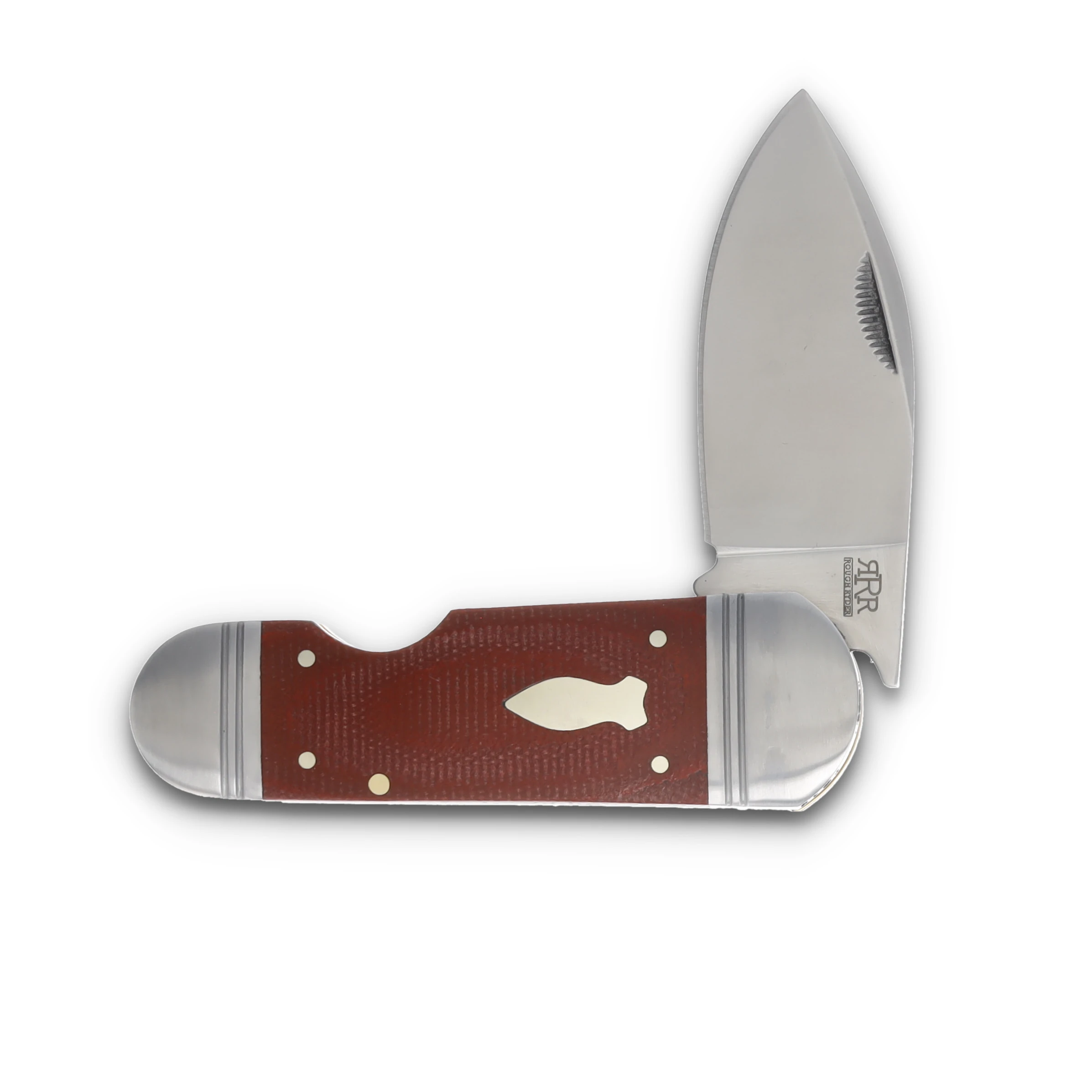 Rough Ryder Reserve Red Snapper Folding Knife Red Chili Micarta RRR040RCM View 3