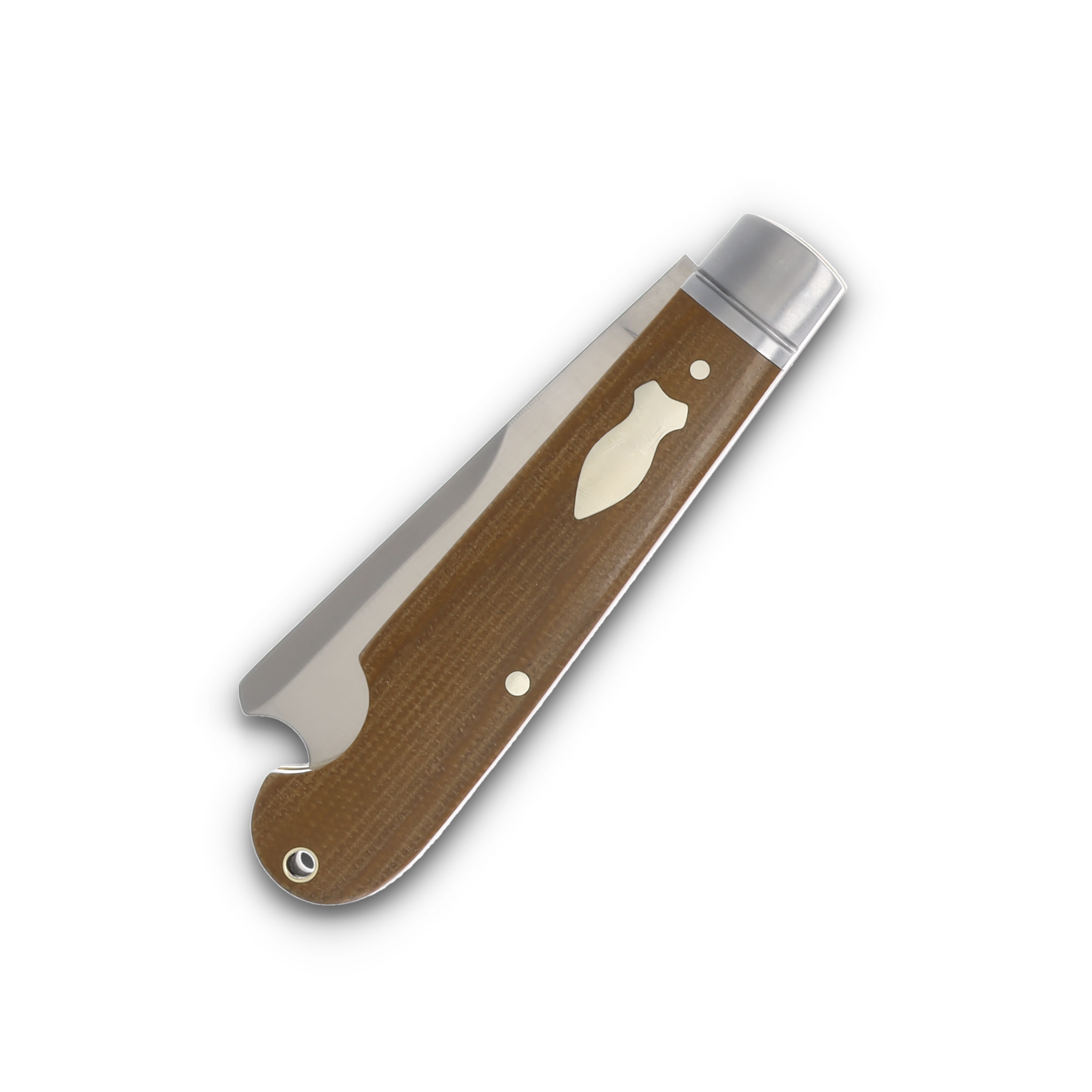 Rough Ryder Reserve Easy Open One Arm Razor Folding knife Tan Canvas Micarta RRR001TM View 5