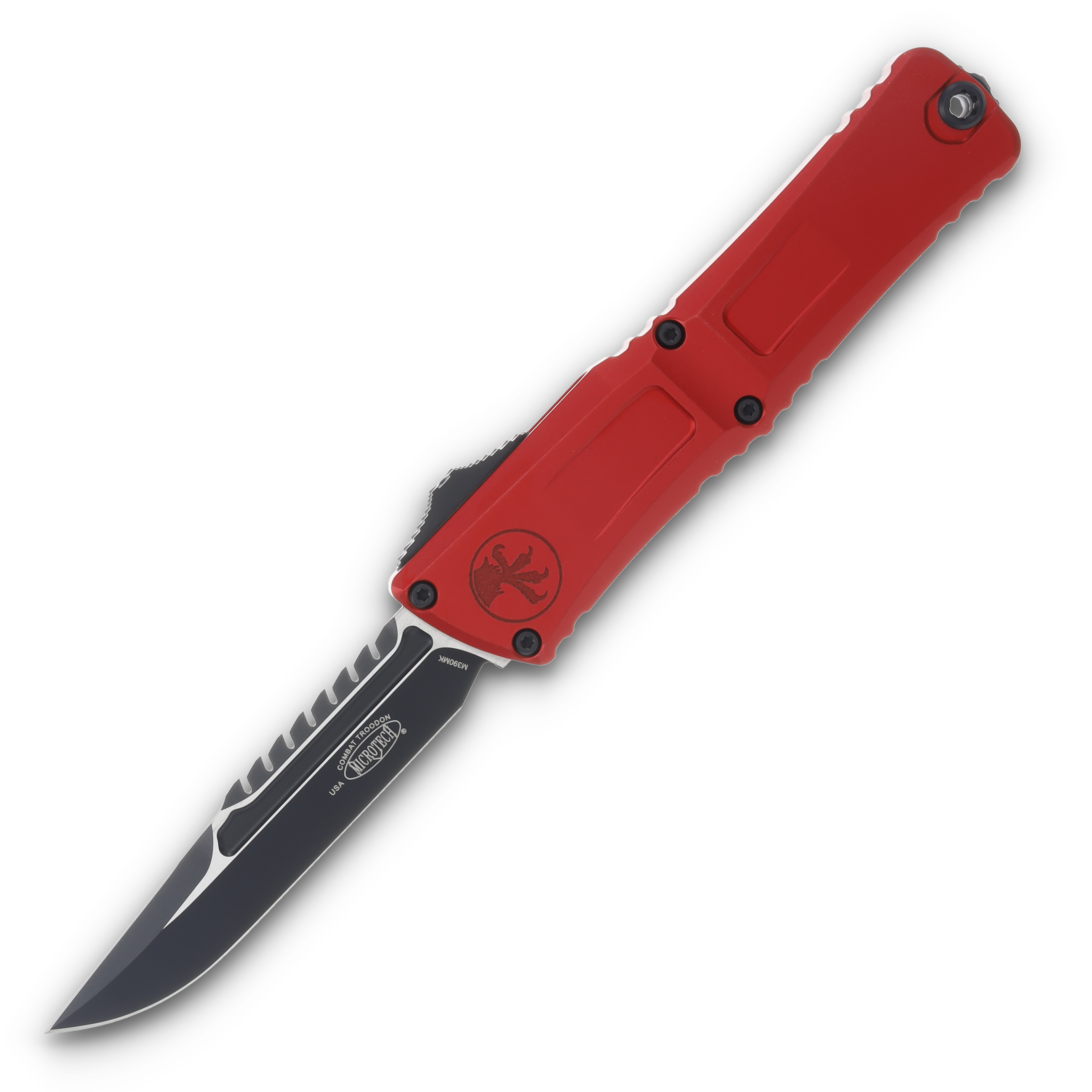 Microtech Combat Troodon Gen III Interceptor Black Standard Red Signature Series AUMT12171RDS View 1