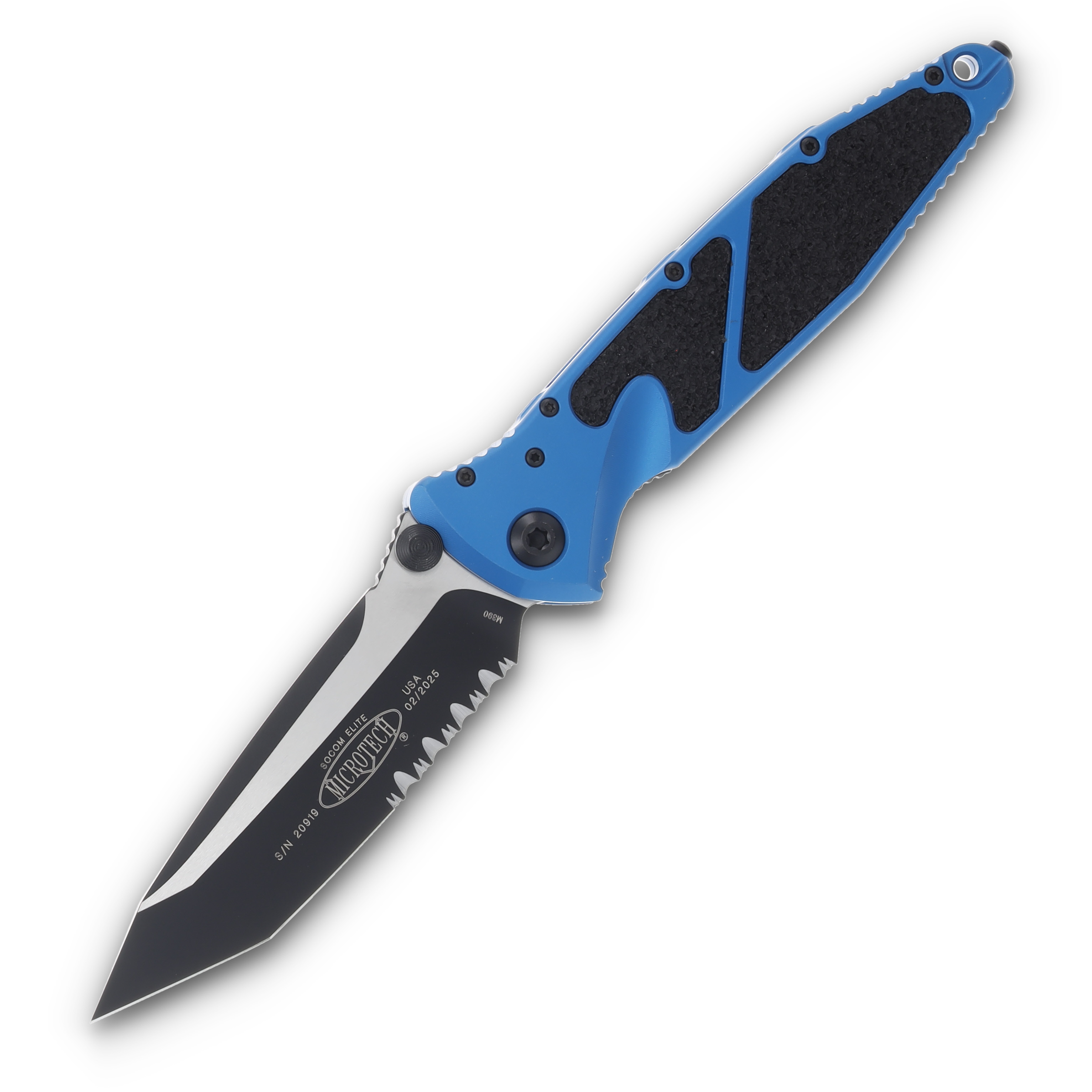 Microtech Socom Elite Manual Folding Knife Blue AUMT1612BL View 1
