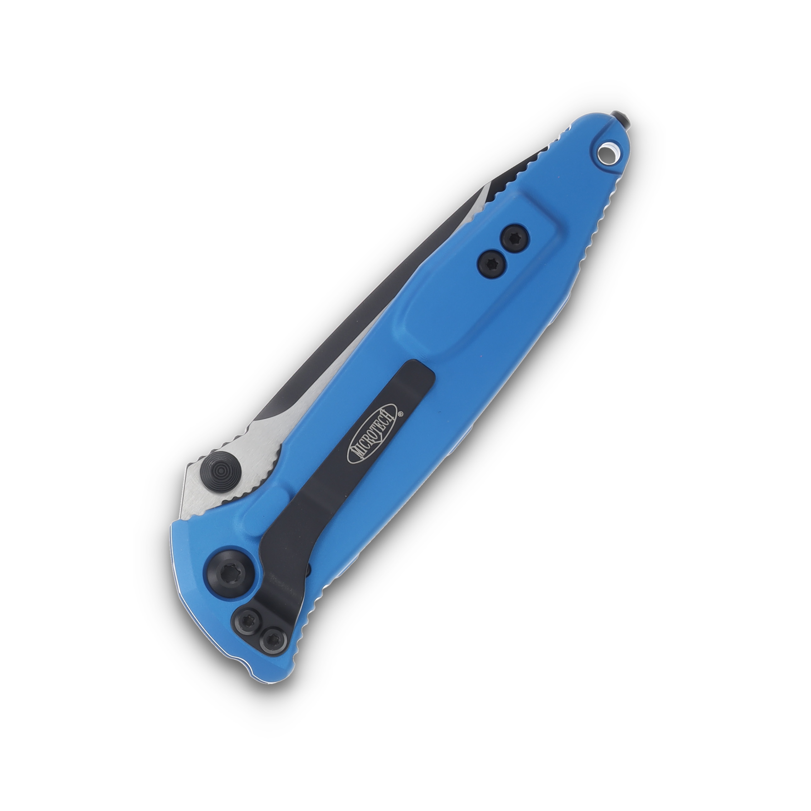 Microtech Socom Elite Manual Folding Knife Blue AUMT1612BL View 2