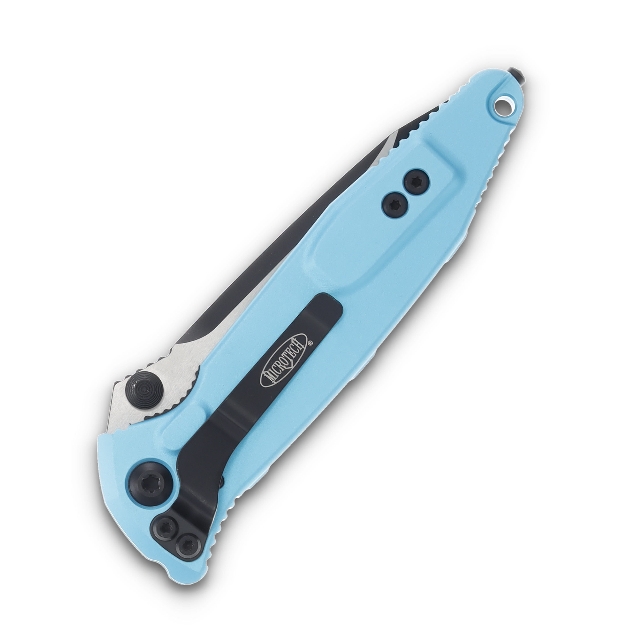 Microtech Socom Elite Manual Folding Knife Turquoise AUMT1611TQ View 3
