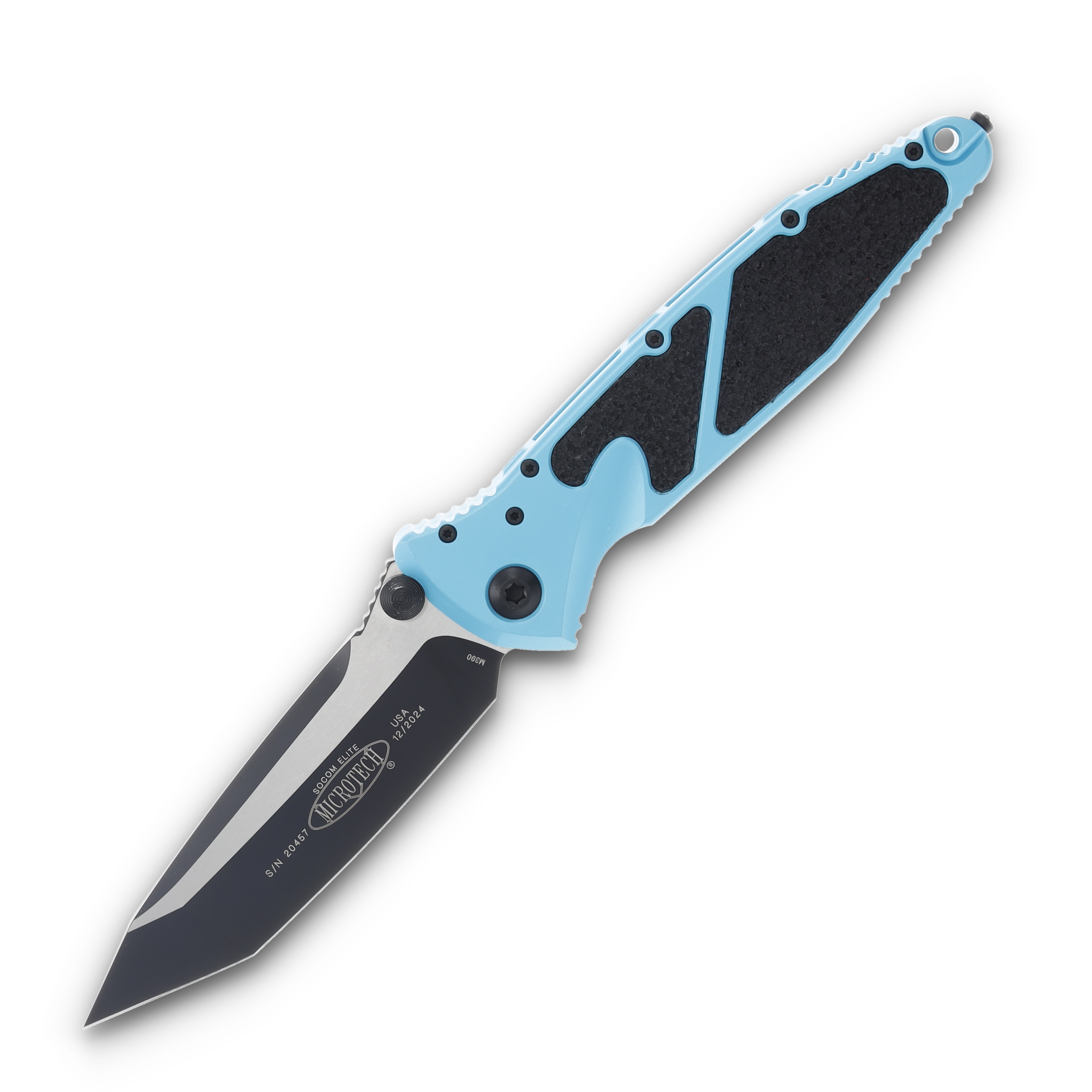 Microtech Socom Elite Manual Folding Knife Turquoise AUMT1611TQ View 1