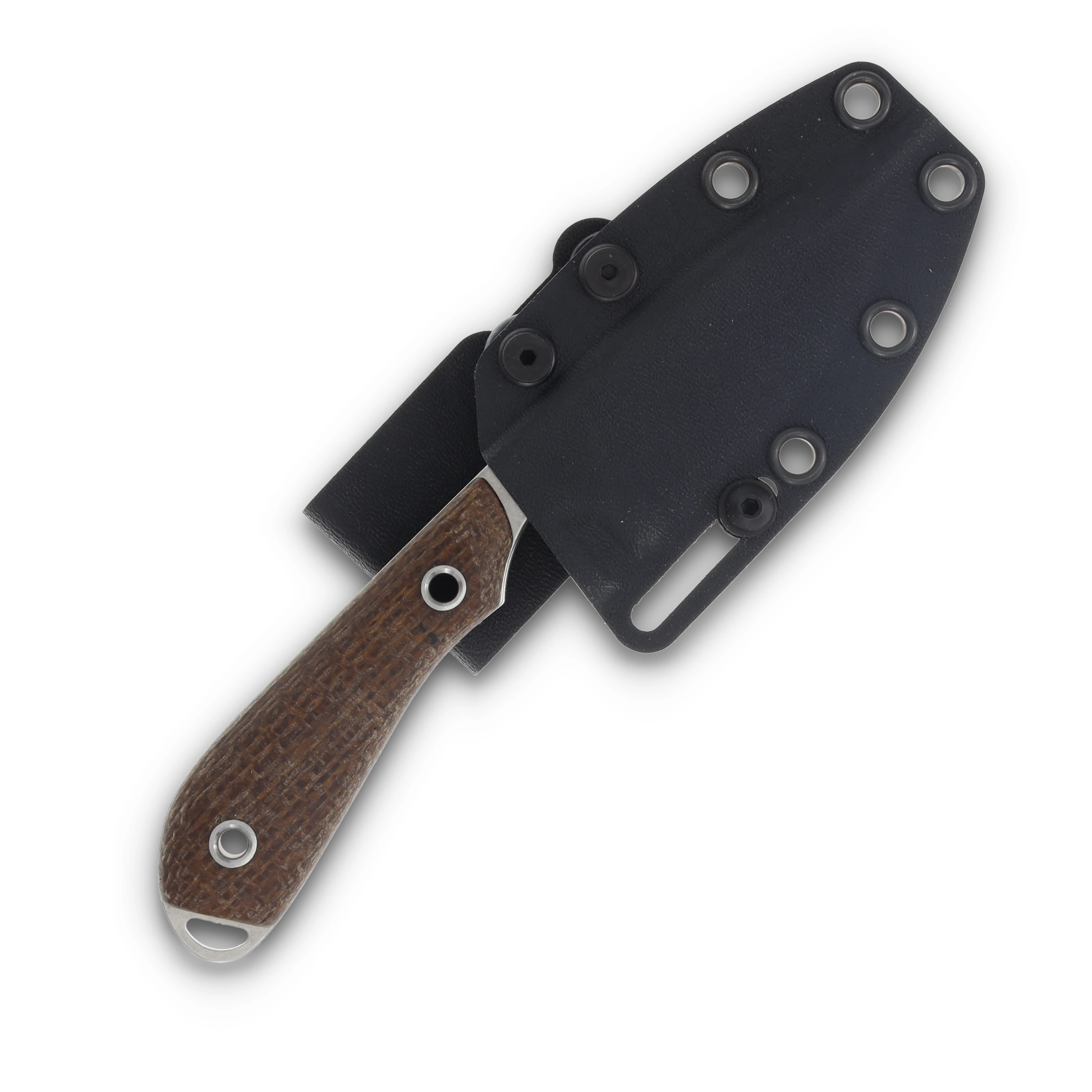 White River M1 Caper, Natural Burlap Micarta, Magnacut WRM1-BNA-MAG View 3