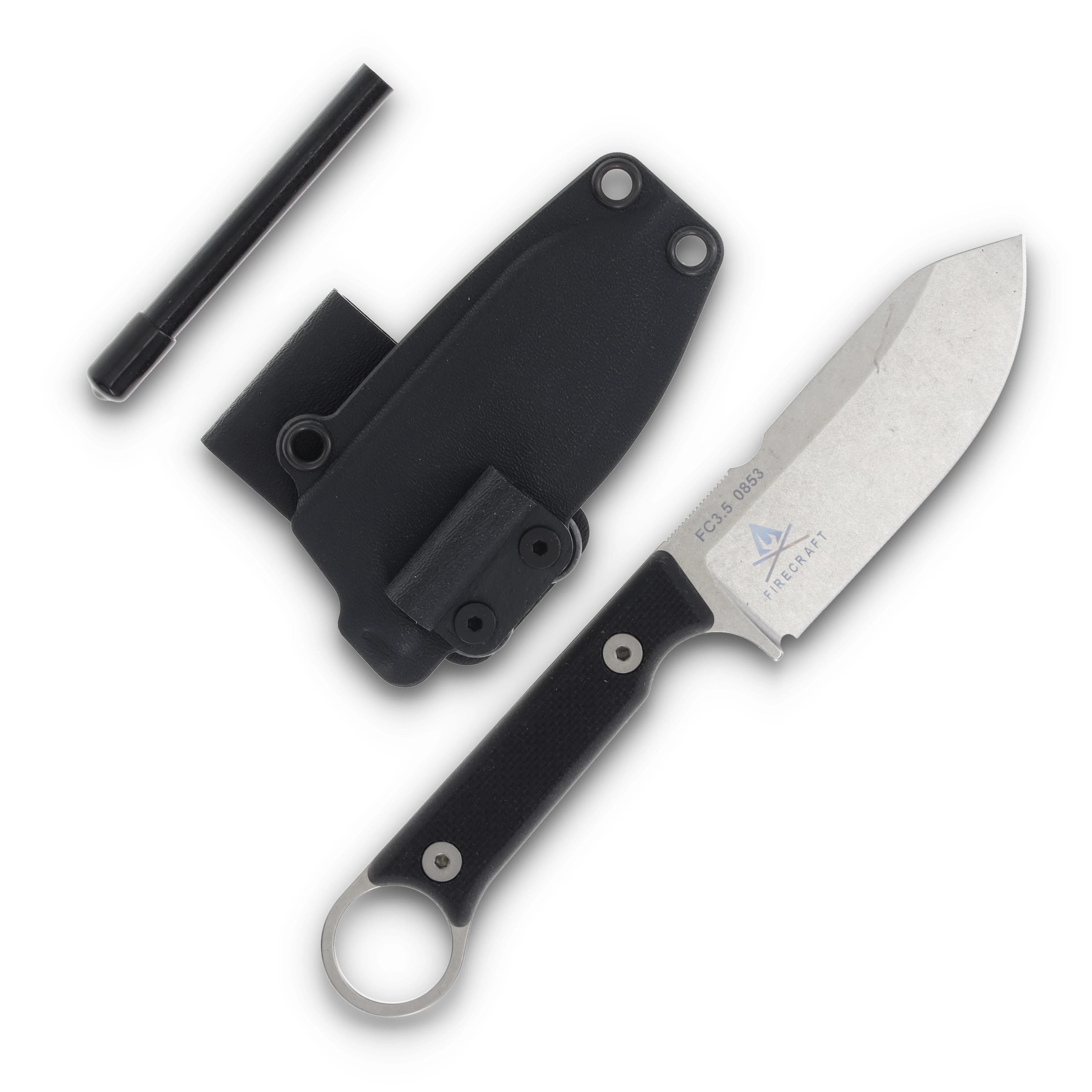 White River Firecraft 3.5 Pro Fixed Blade Knife Satin Magnacut/Black G-10 WRFC3.5-TBL-MAG View 1