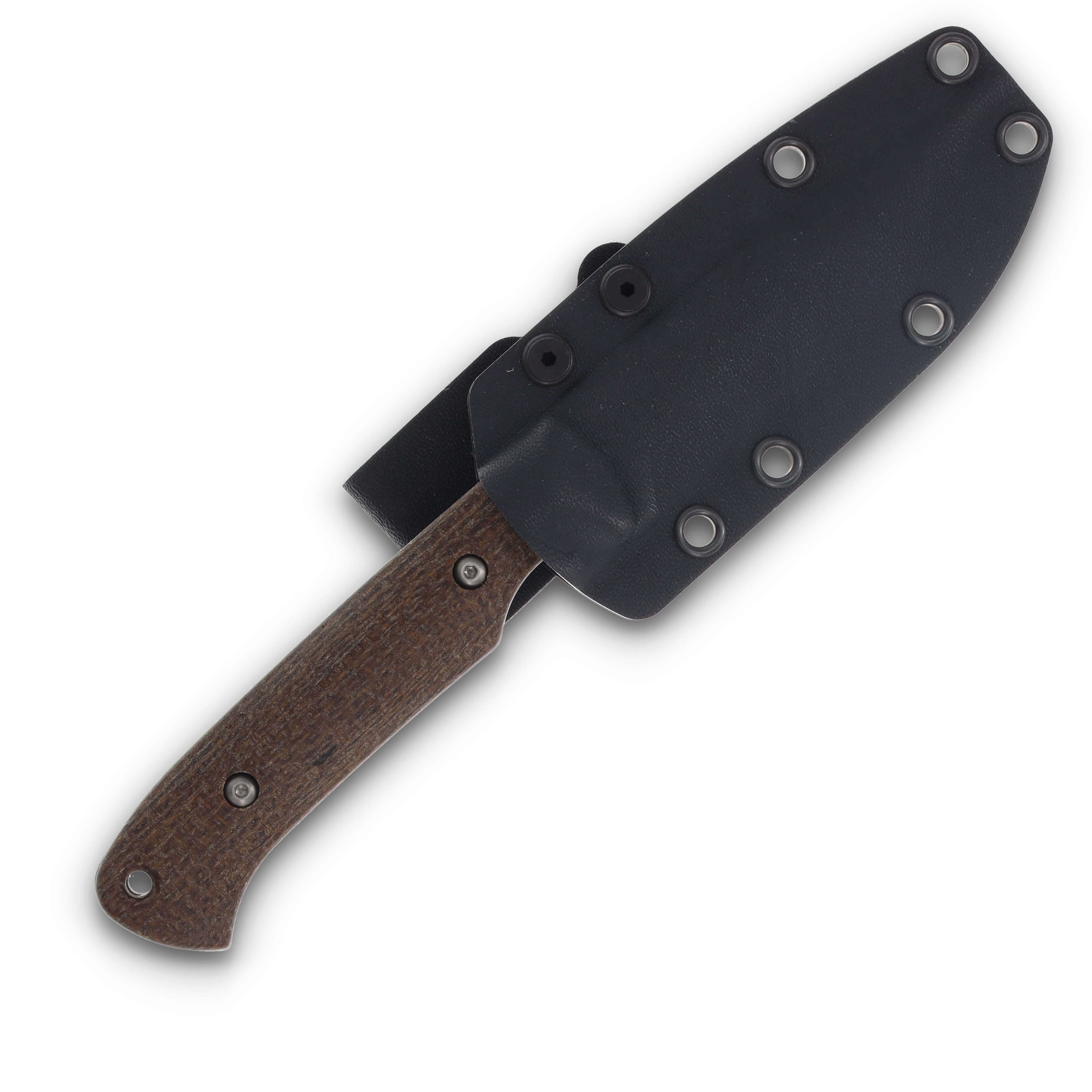 White River Hunter Fixed Blade Knife Satin Magnacut/Natural Burlap Micarta WRHNT-BNA-MAG View 3