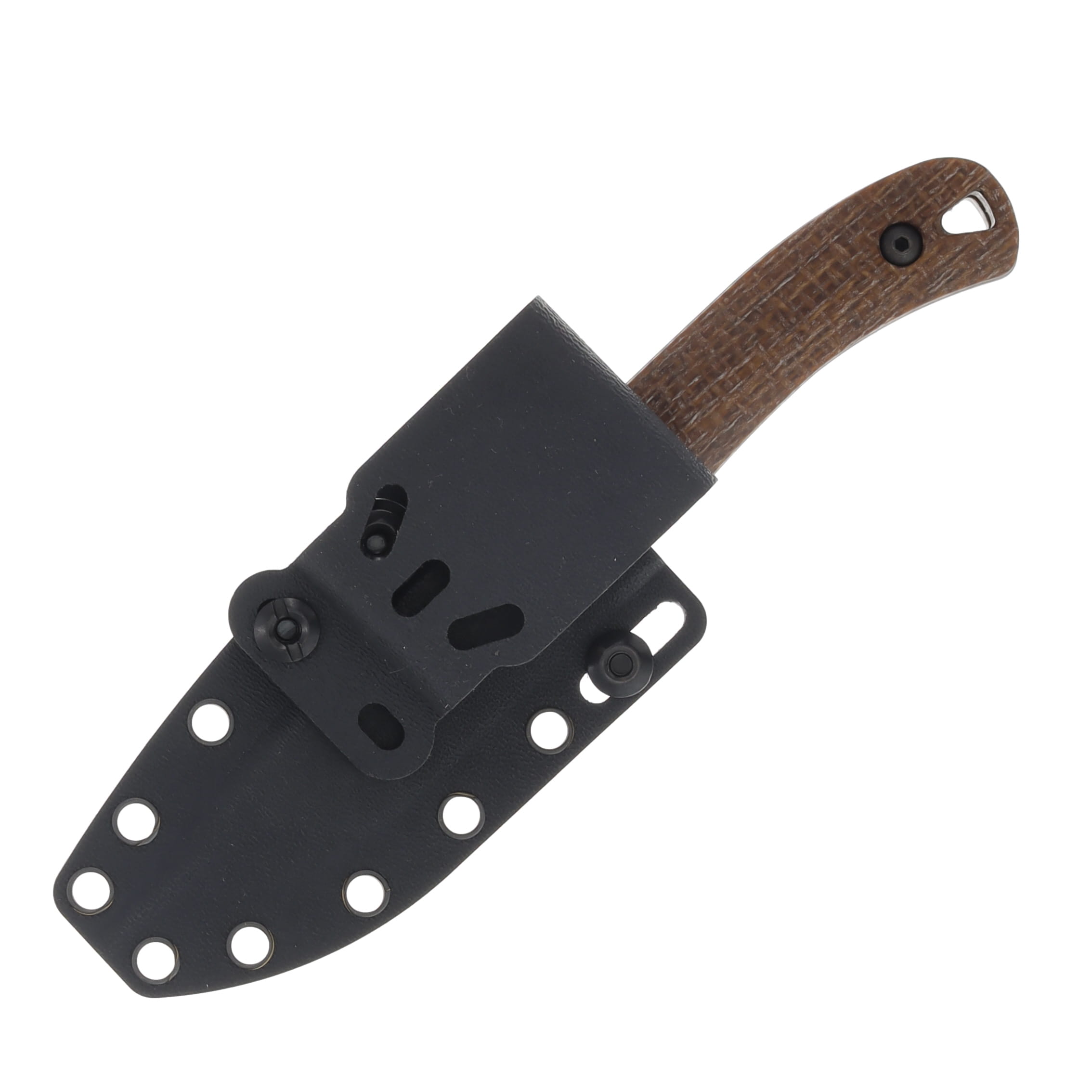 White River Smith & Sons Axiom, Natural Burlap Micarta WRSS-AXM-BNA View 4