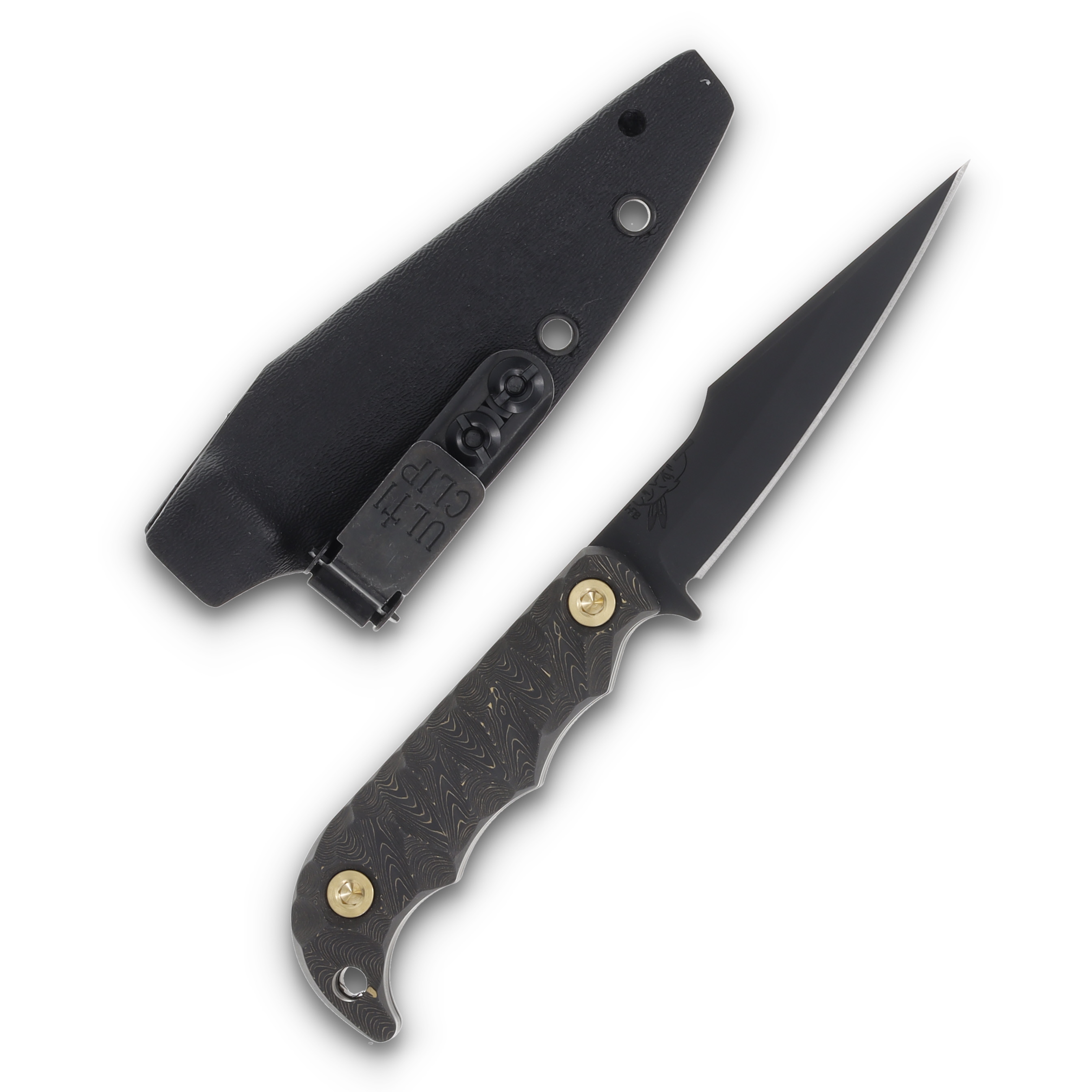 Half Face Blades Senator Gold Camo 3.7in Plain Armor Black Modified Drop Point HFSENGC View 1
