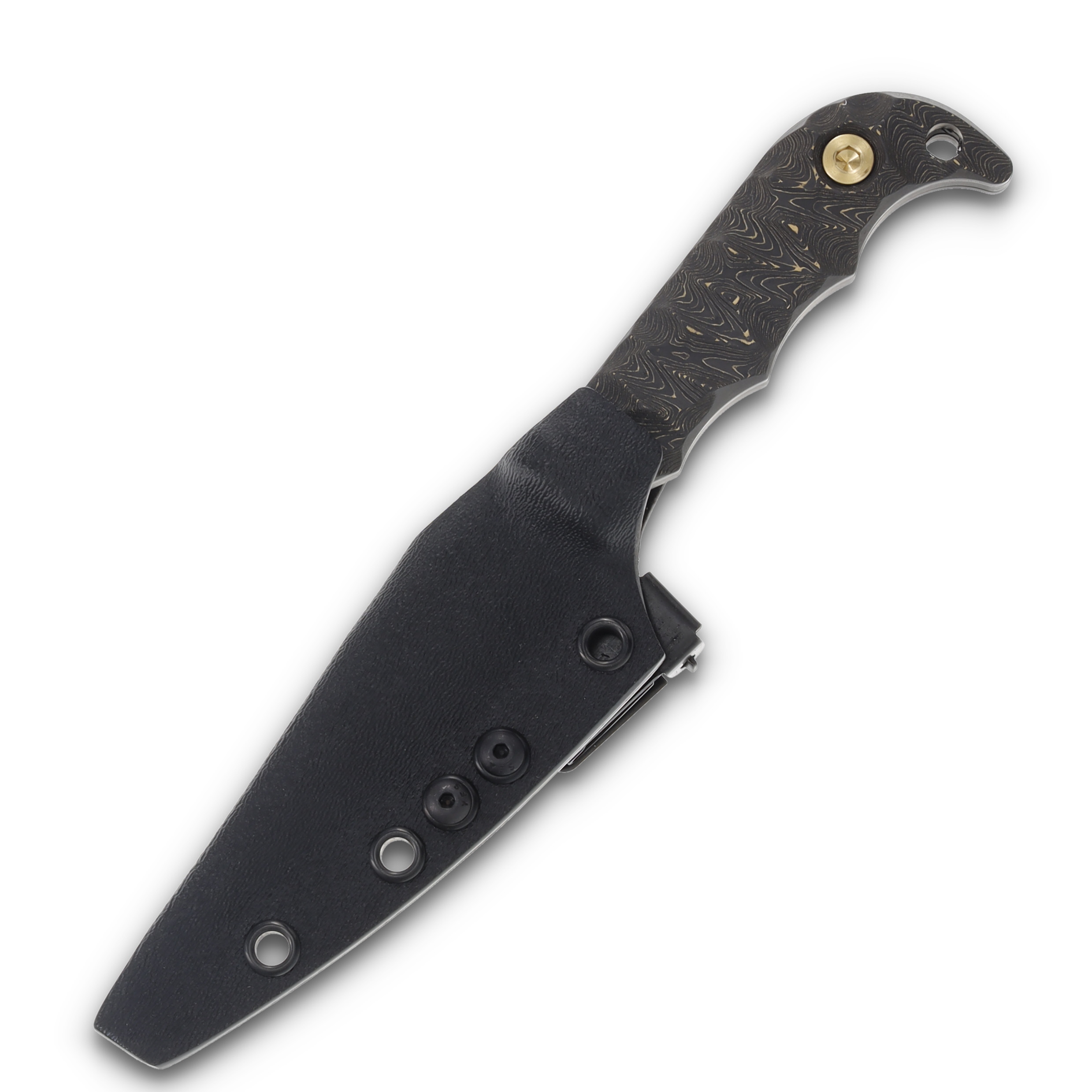 Half Face Blades Senator Gold Camo 3.7in Plain Armor Black Modified Drop Point HFSENGC View 9