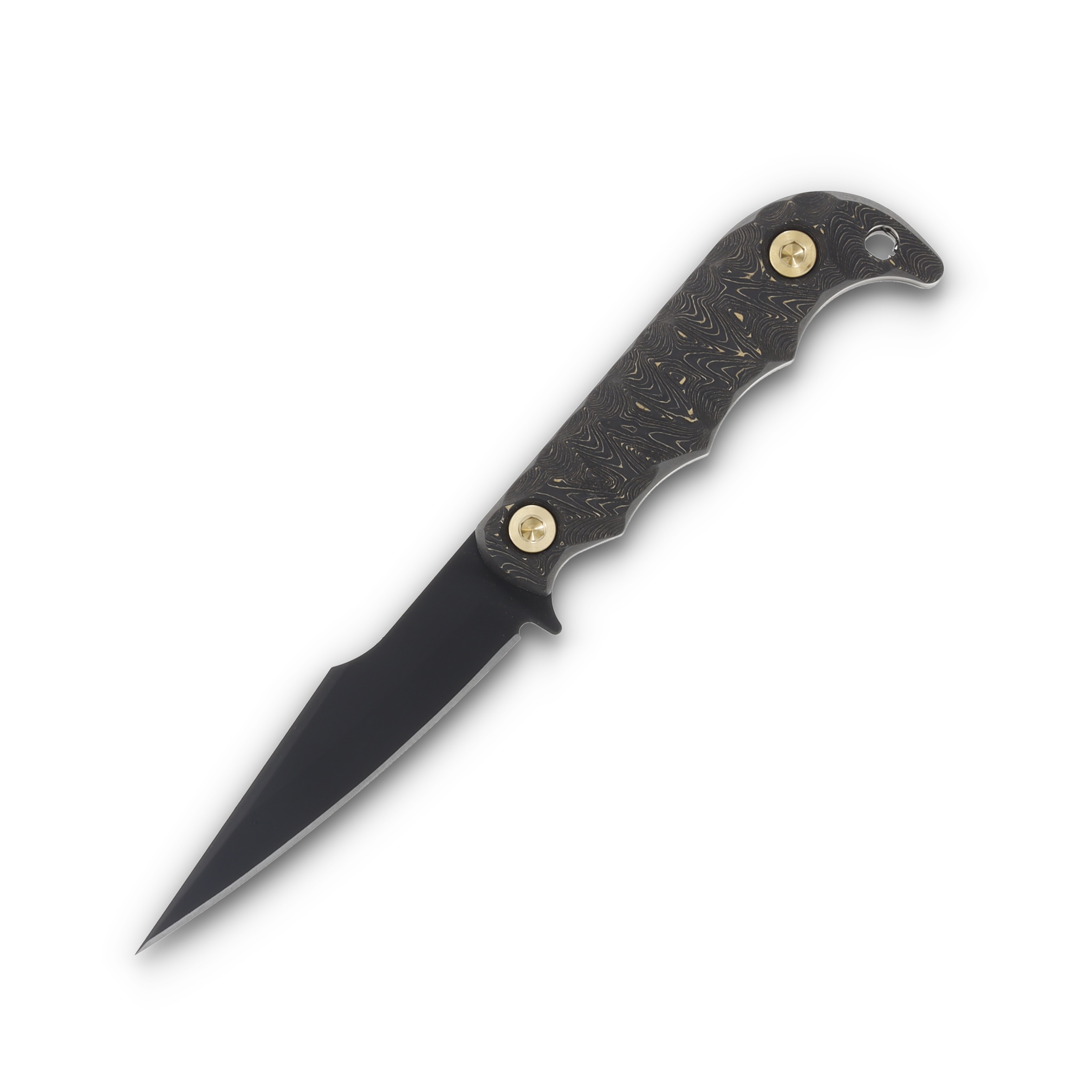 Half Face Blades Senator Gold Camo 3.7in Plain Armor Black Modified Drop Point HFSENGC View 4