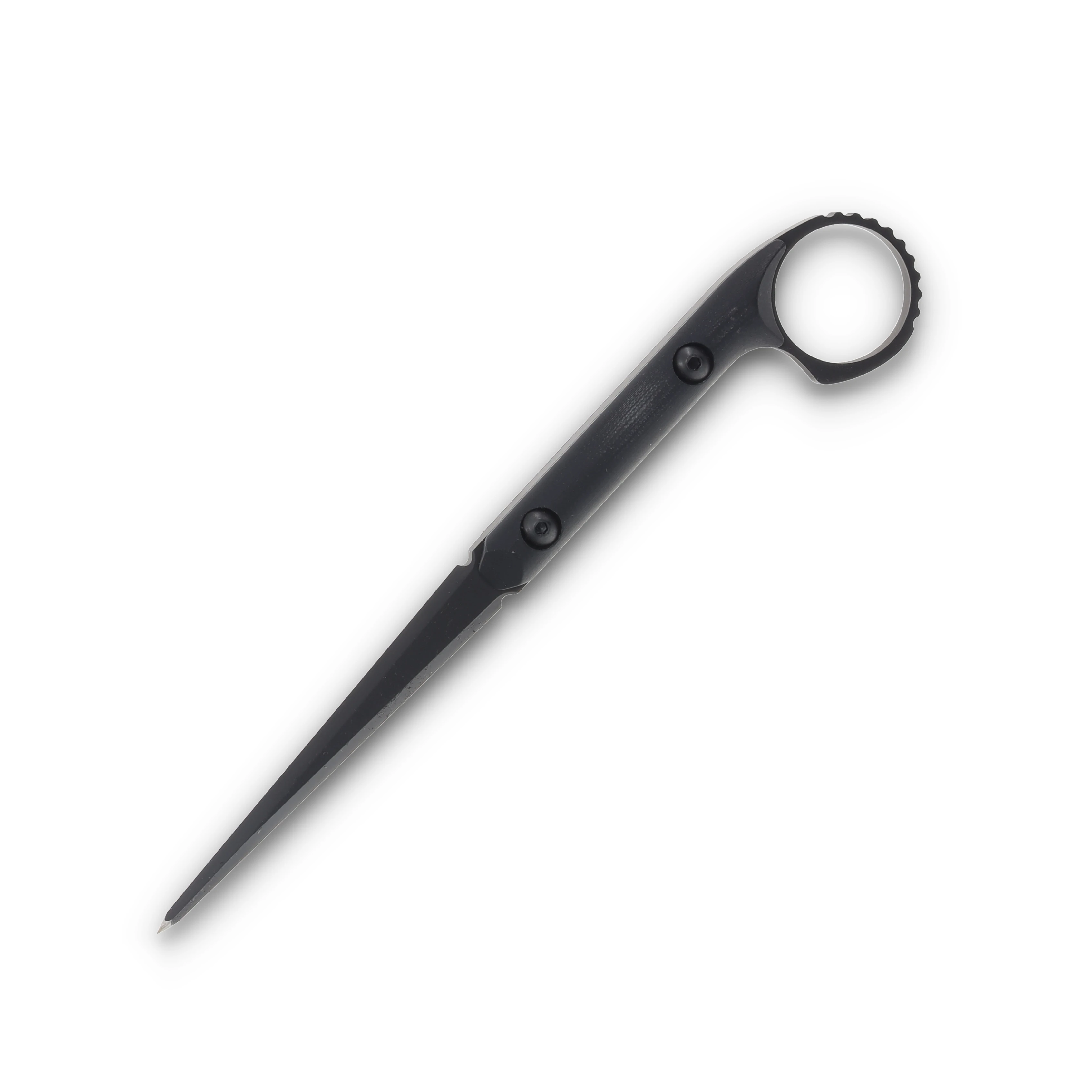 Half Face Blades Ring Cardiac Spike- Black G10, armor black cerakote, allen bolts, smooth grip HFRINGCS View 3