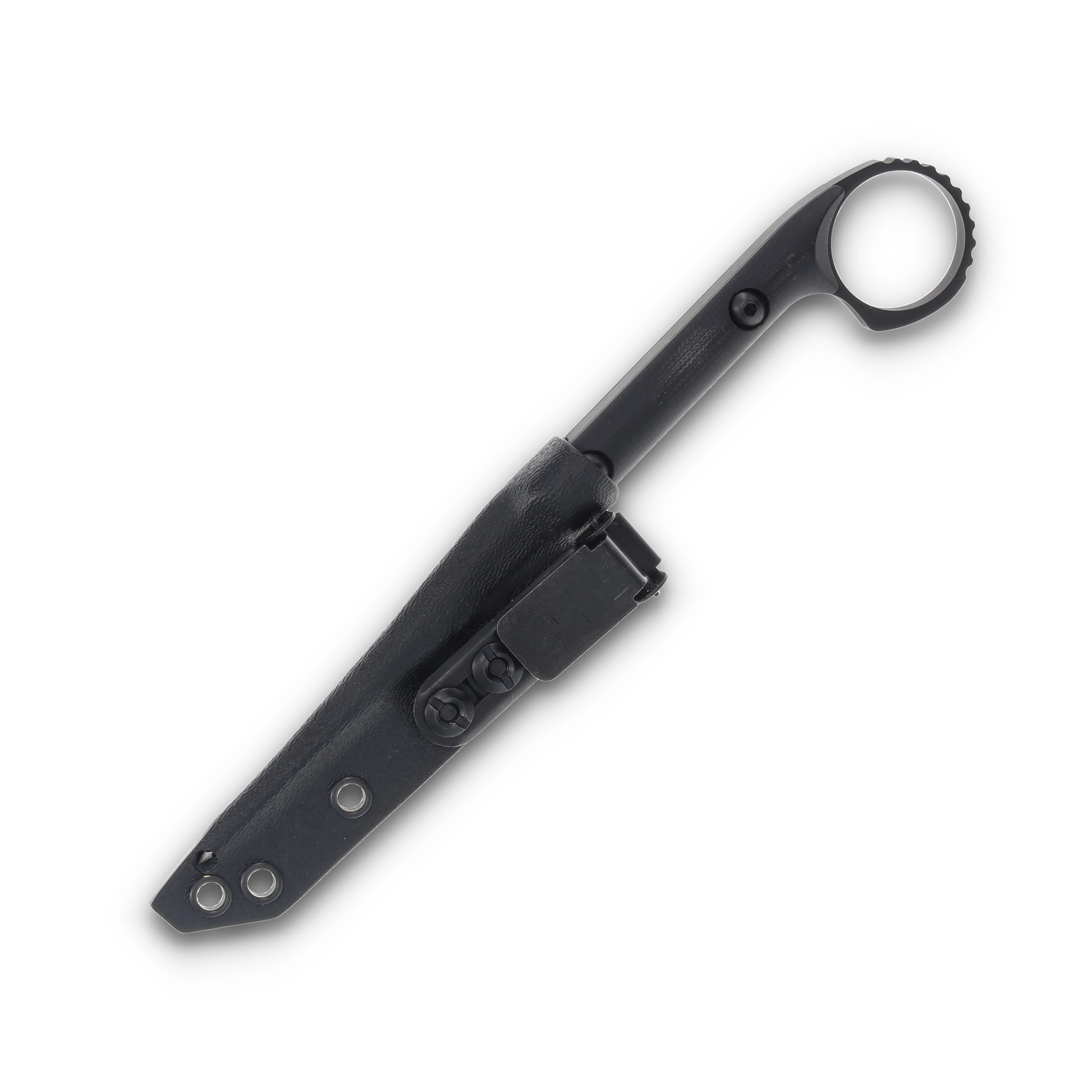 Half Face Blades Ring Cardiac Spike- Black G10, armor black cerakote, allen bolts, smooth grip HFRINGCS View 7