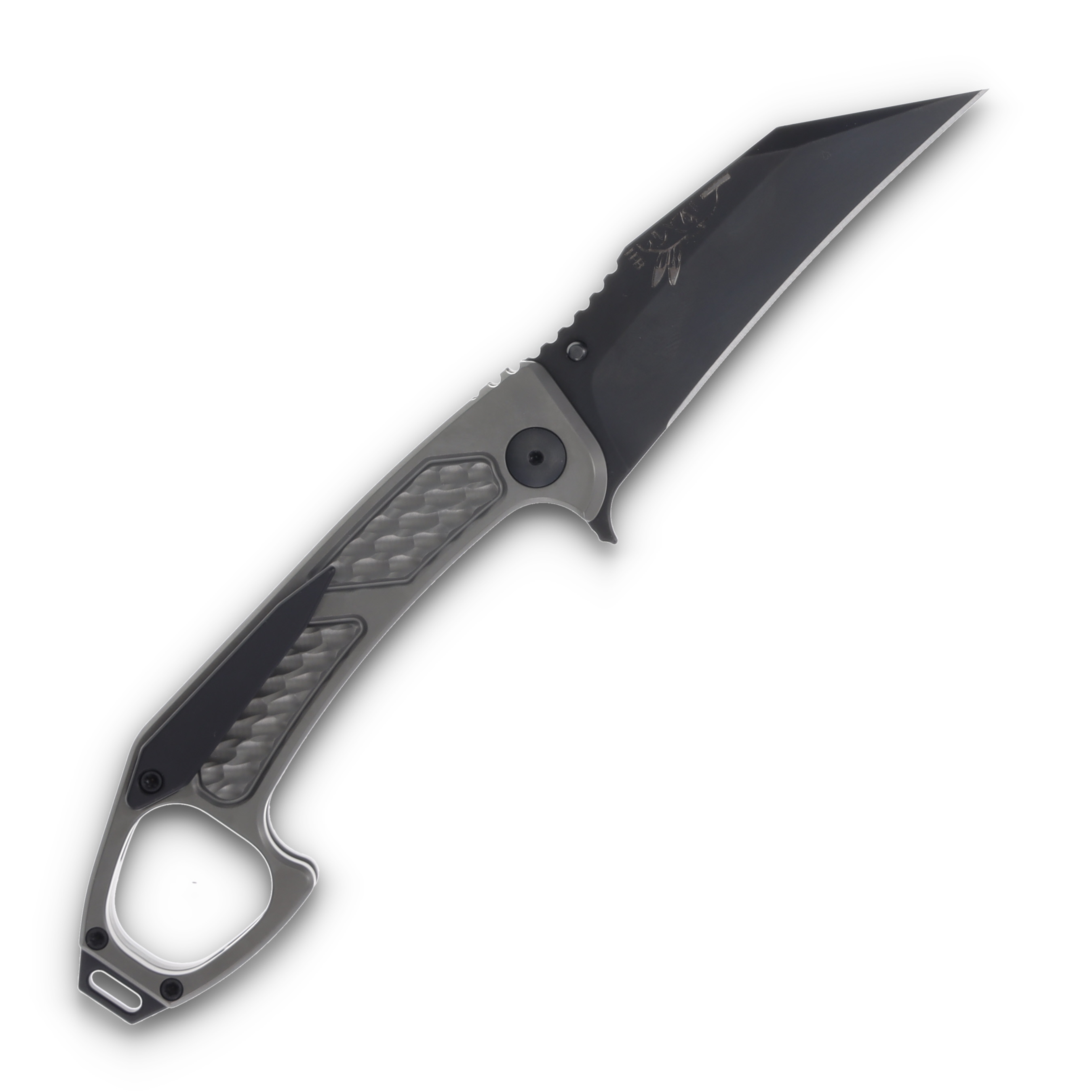 Half Face Blades SHPOS monolithic folder blade, black PVD blade Gen 3 HFSHPOS View 2