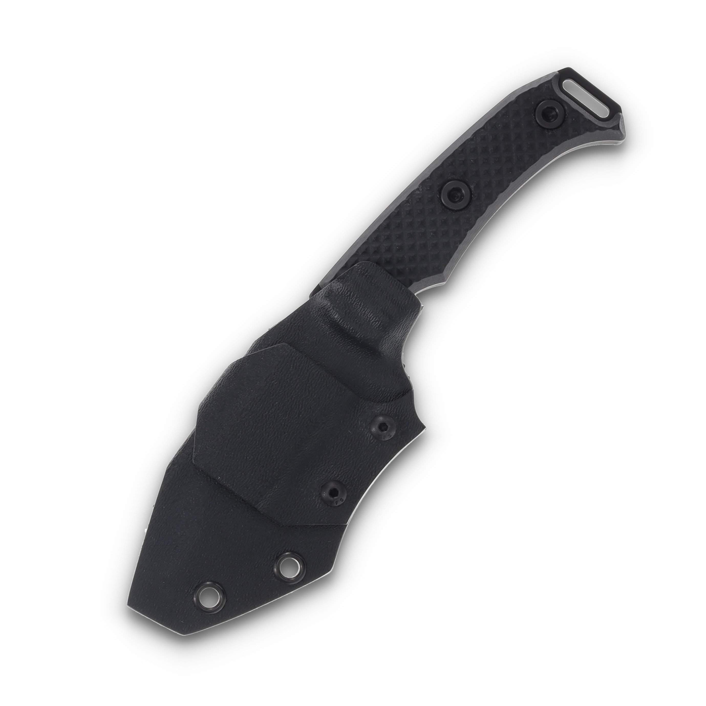 Half Face Blades Buteo 3.5 Inch Plain Armor Black Modified Tanto HFBUTEOBK View 7
