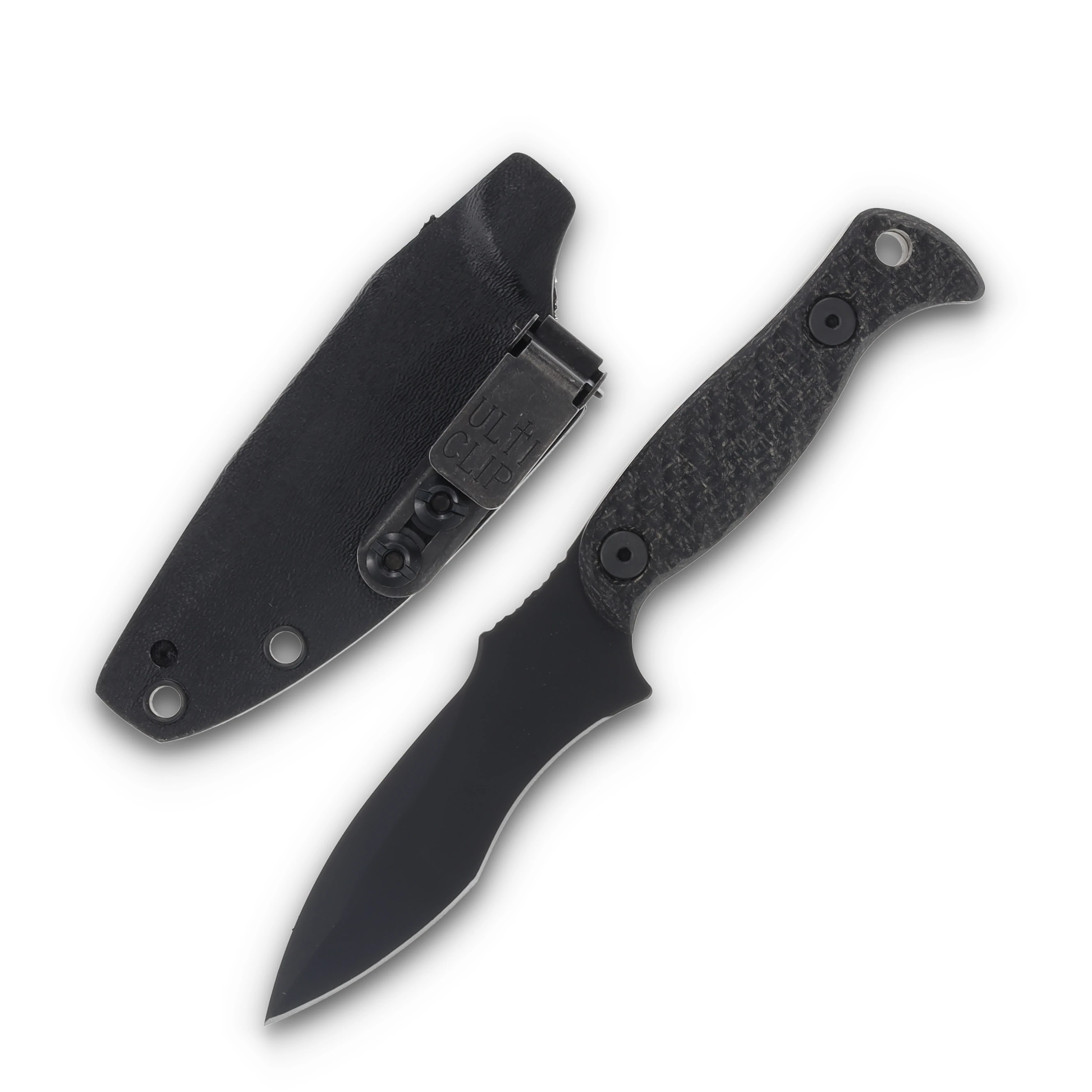 Half Face Blades Extremis MK1 3.5in Plain Armor Black Recurve Drop Point HFEXTREMMK1BKMIC View 2