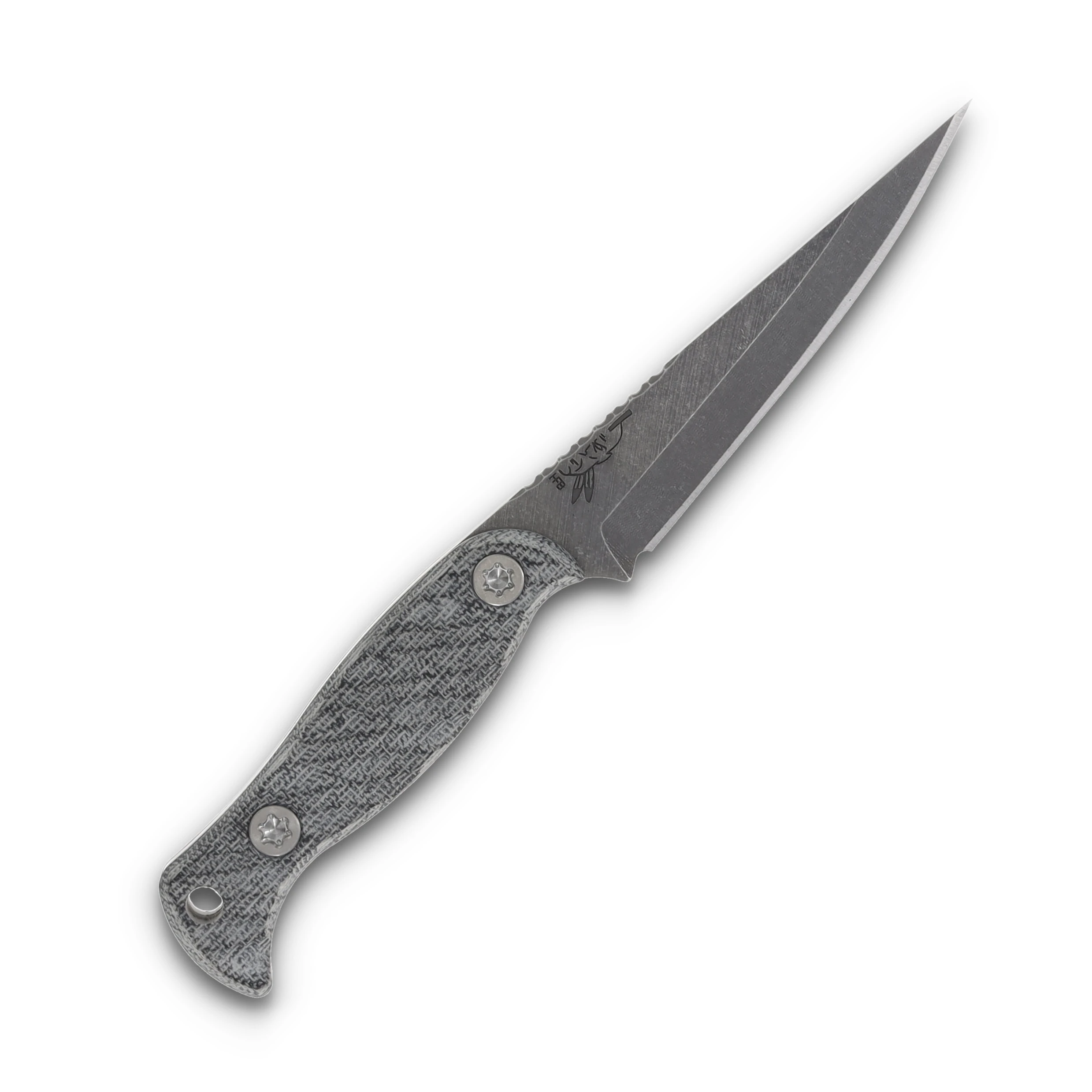 Half Face Blades Congressman S45VN Fixed Blade Black Canvas Micarta HFCONGBKMIC View 3