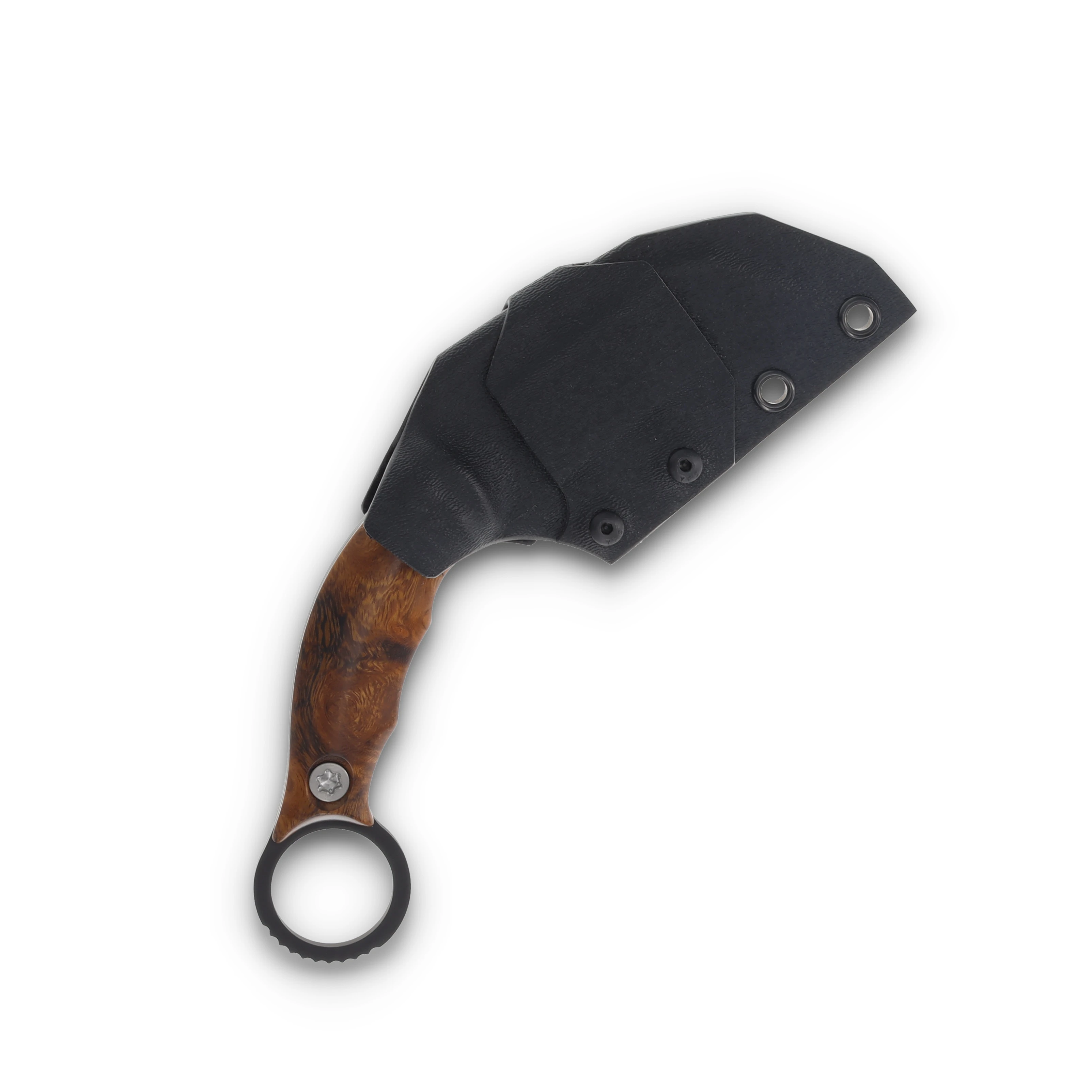 Half Face Blades Karambito Desert Ironwood 3in Plain Armor Black Hawkbill HFKARDI View 8
