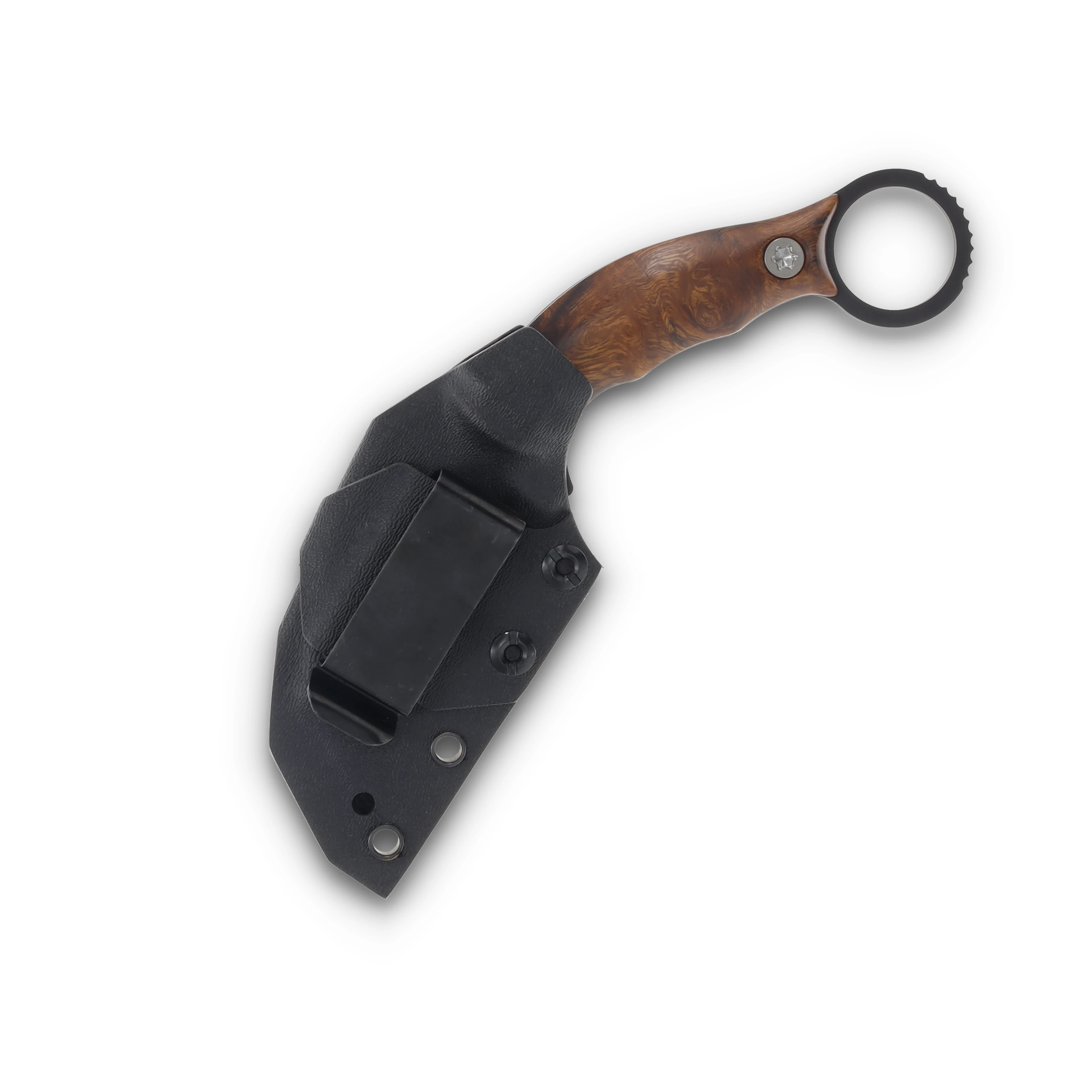 Half Face Blades Karambito Desert Ironwood 3in Plain Armor Black Hawkbill HFKARDI View 9