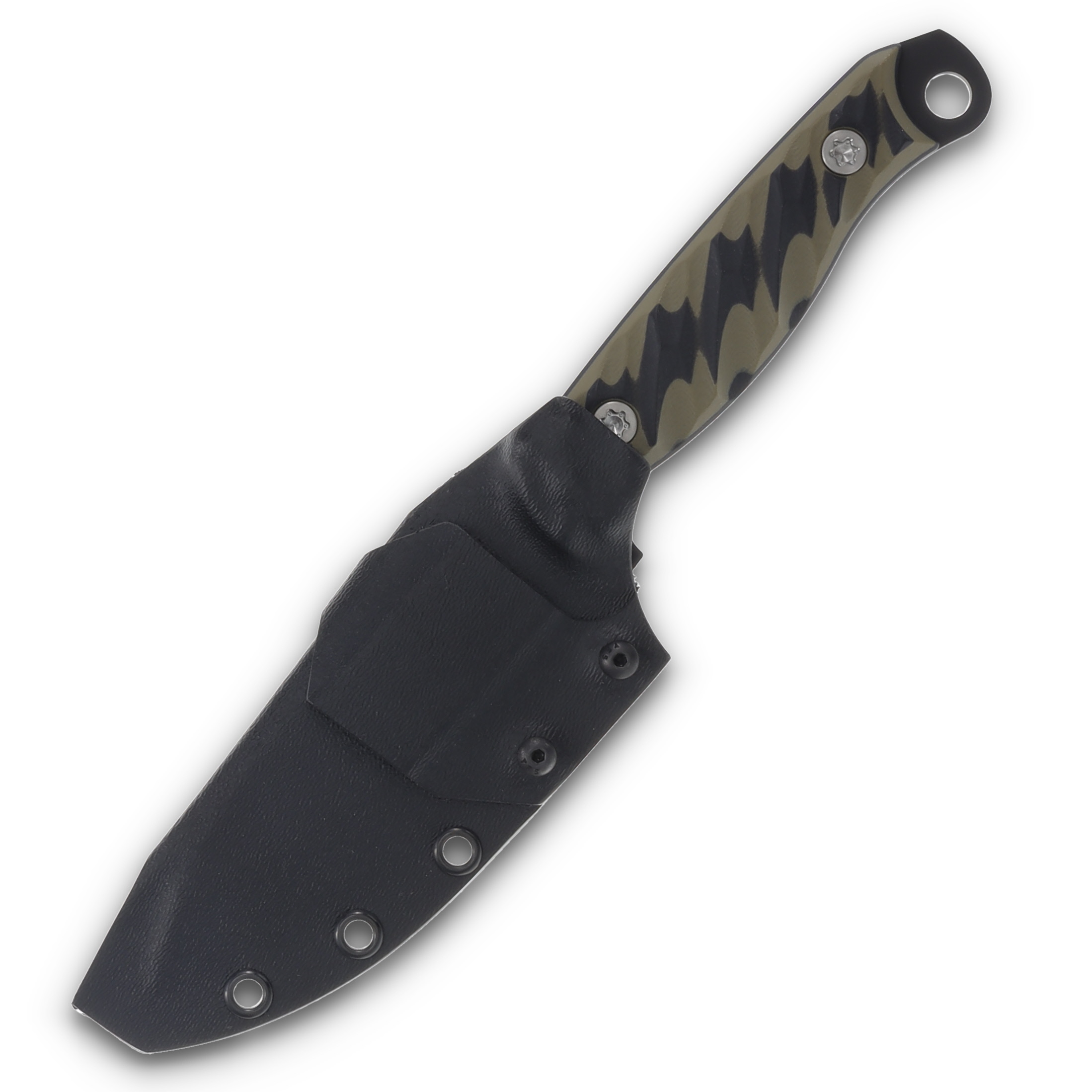 Half Face Blades Hunter Skinner OD Green - Black 4.5in Plain Armor Black Skinner HFHUNTSKINOD View 8