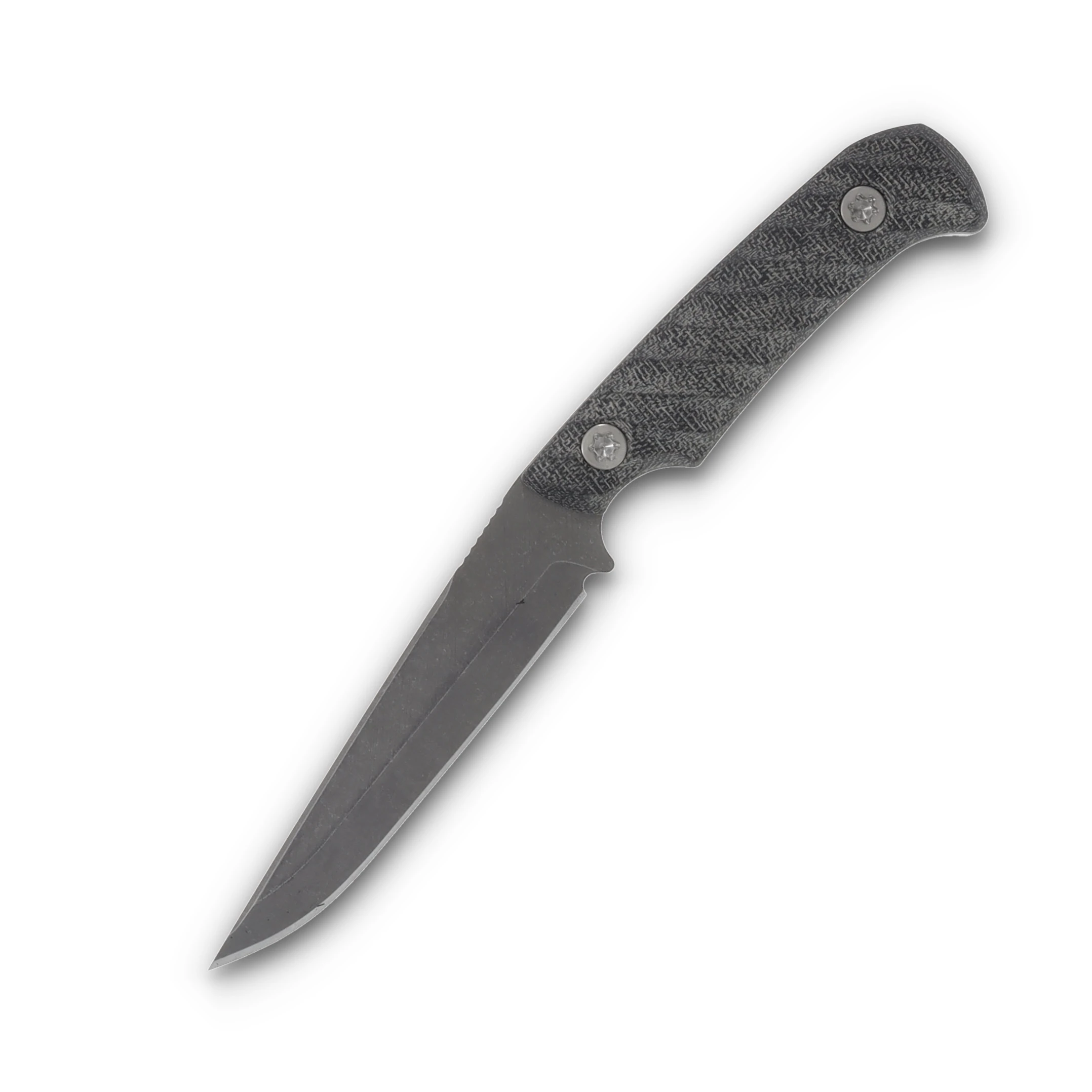 Half Face Blades Boogeyman Fixed Blade S45VN Clip Point Black Canvas Micarta HFBOOGEYBKMIC View 4