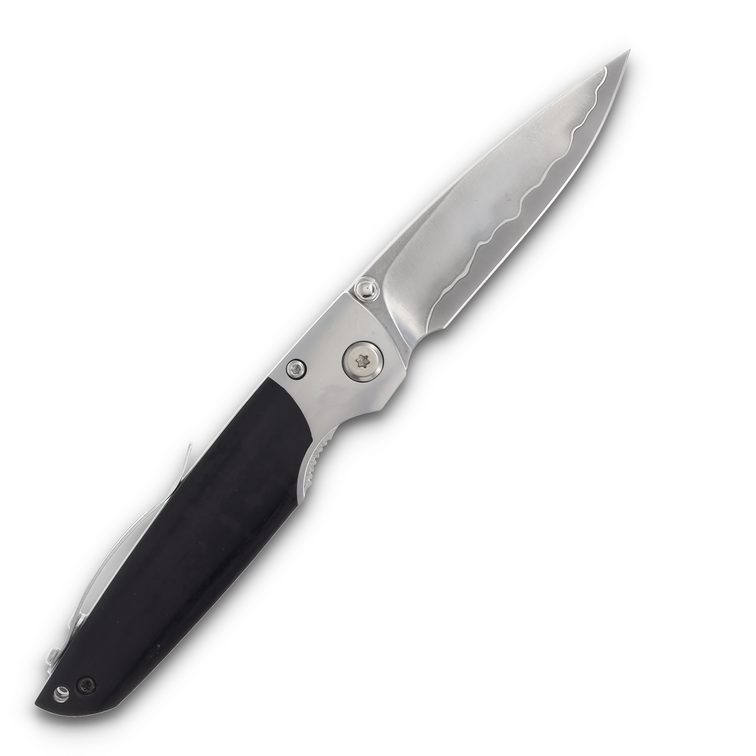 Mcusta MC-14 SHINRA Teana SPG2 Folding Knife Black Pakkawood MC-144G View 2
