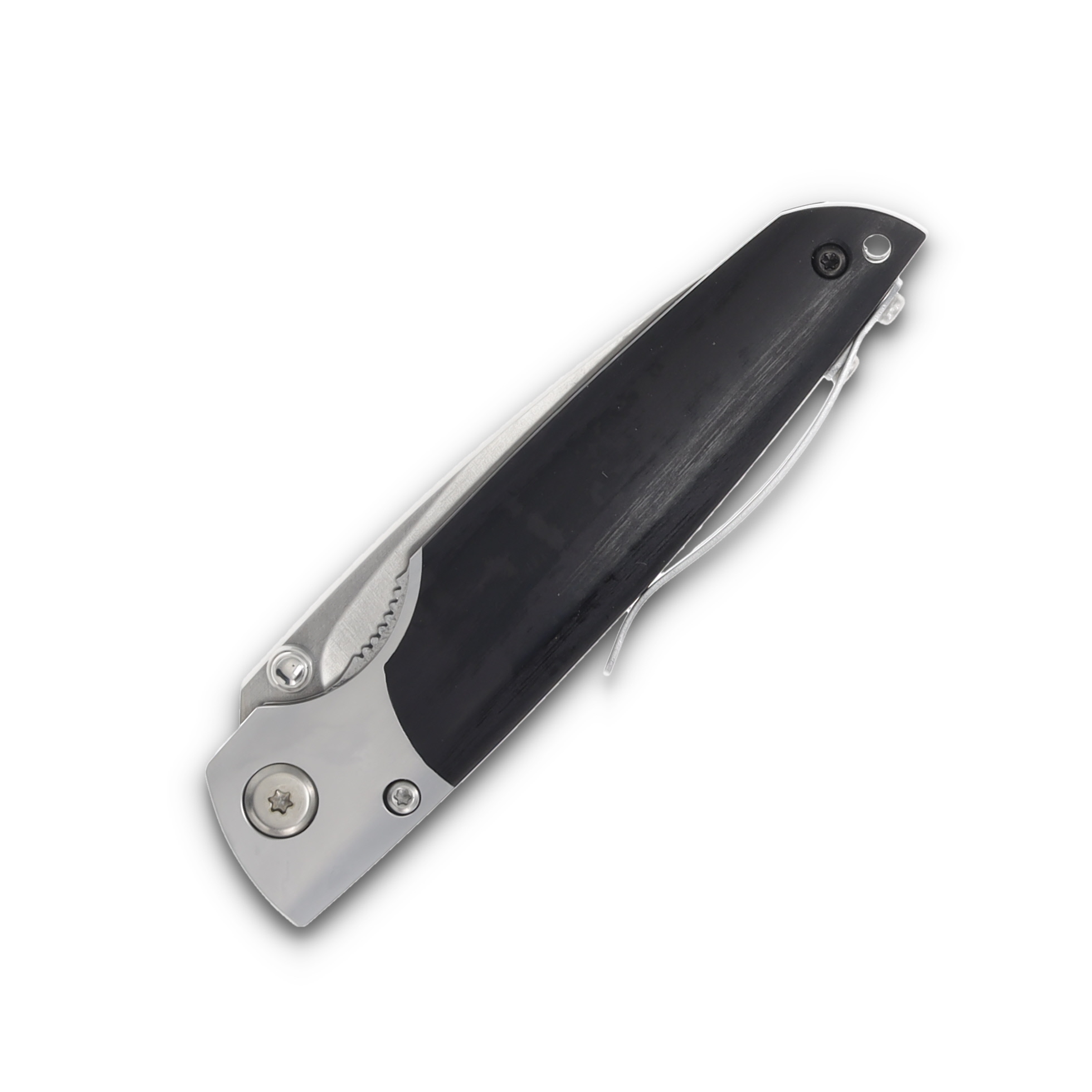Mcusta MC-14 SHINRA Teana SPG2 Folding Knife Black Pakkawood MC-144G View 6