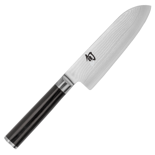 Shun Classic Santoku Knife Ebony Pakkawood 5.5in Plain Santoku SDM0727 View 1