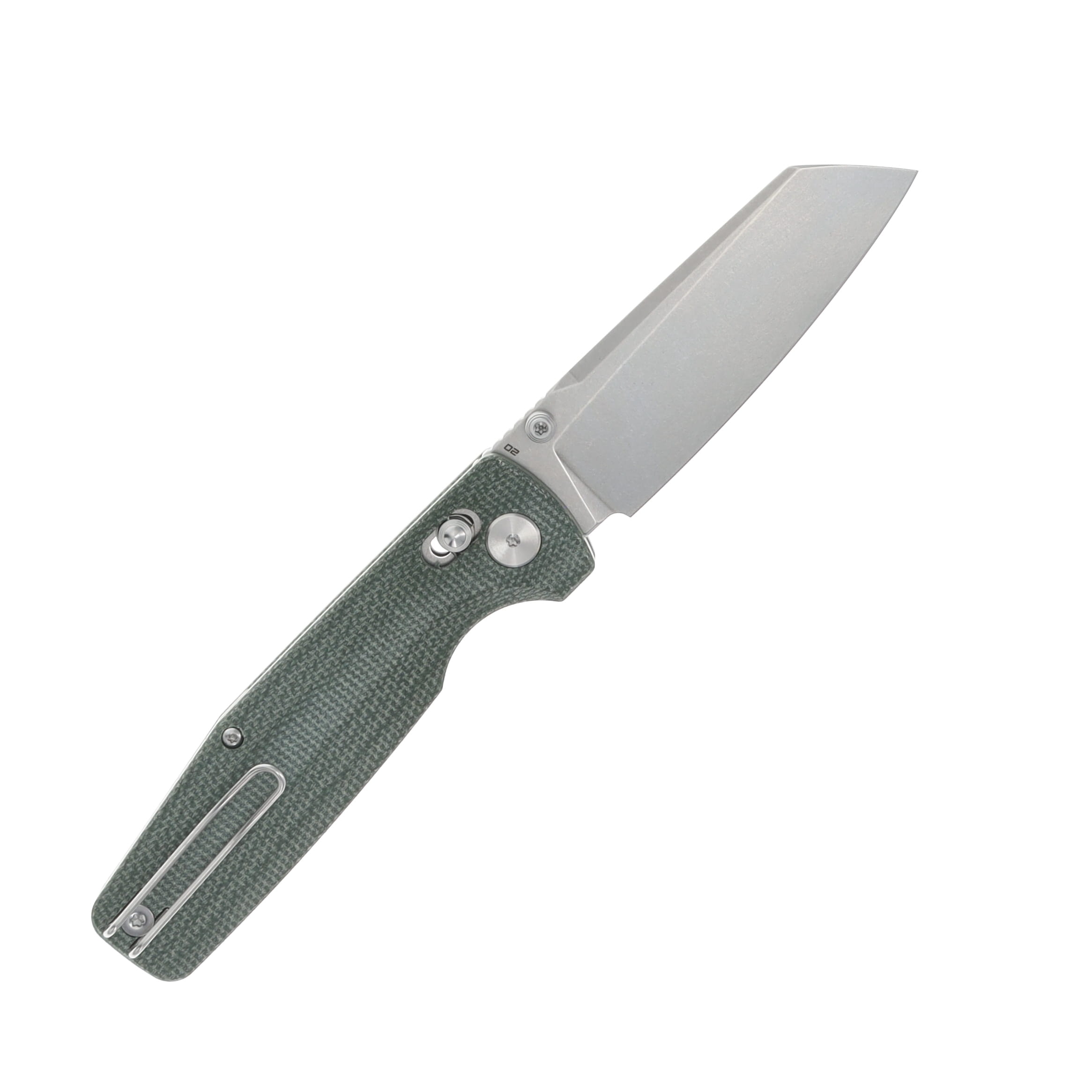 Bestech Knives Slasher Green Canvas Micarta Handle Stonewashed D2 Blade BG56B-1 View 2